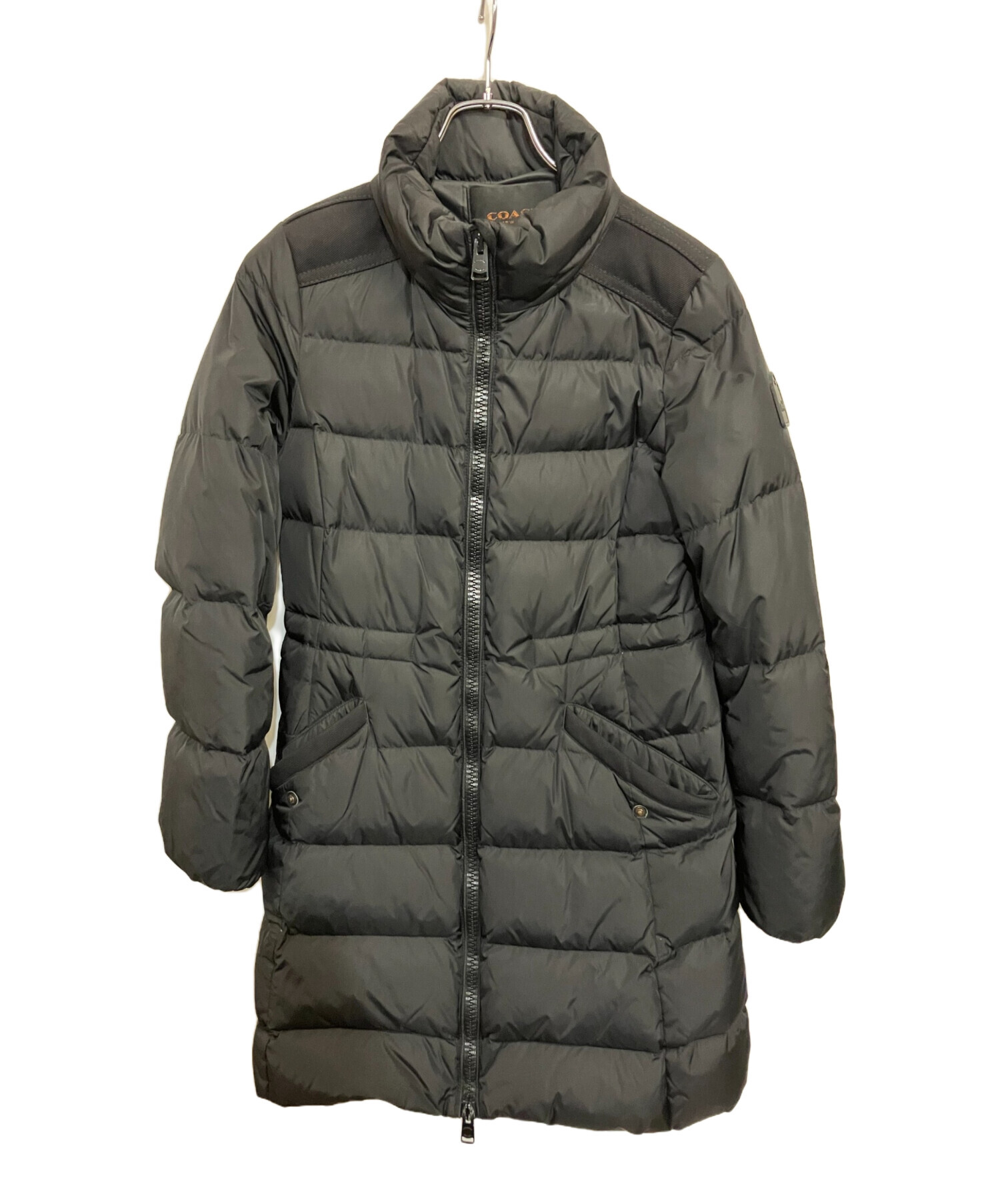 ダウンコート COACH XS 中古・古着通販】COACH (コーチ) ダウンコート ブラック サイズ:xs