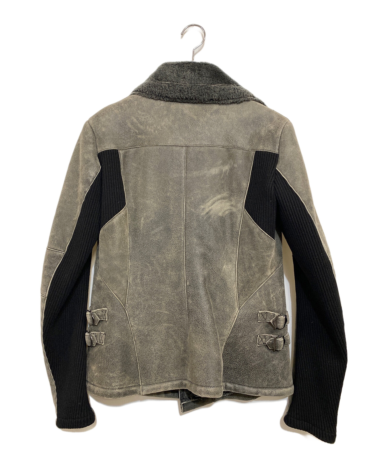 ご予約済みですバジュラ ムートン ライダース 中古・古着通販】Bajra (バジュラ) ムートンライダースジャケット