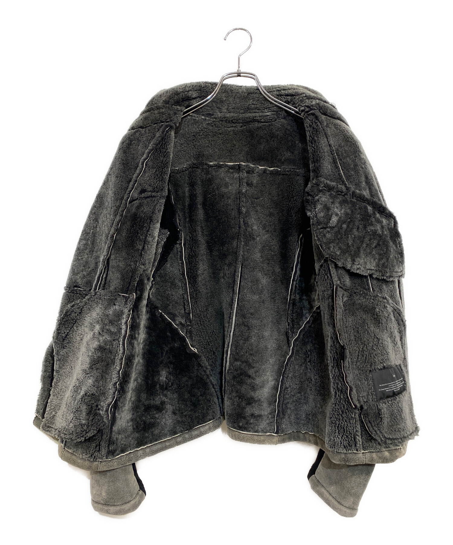中古・古着通販】Bajra (バジュラ) ムートンライダースジャケット