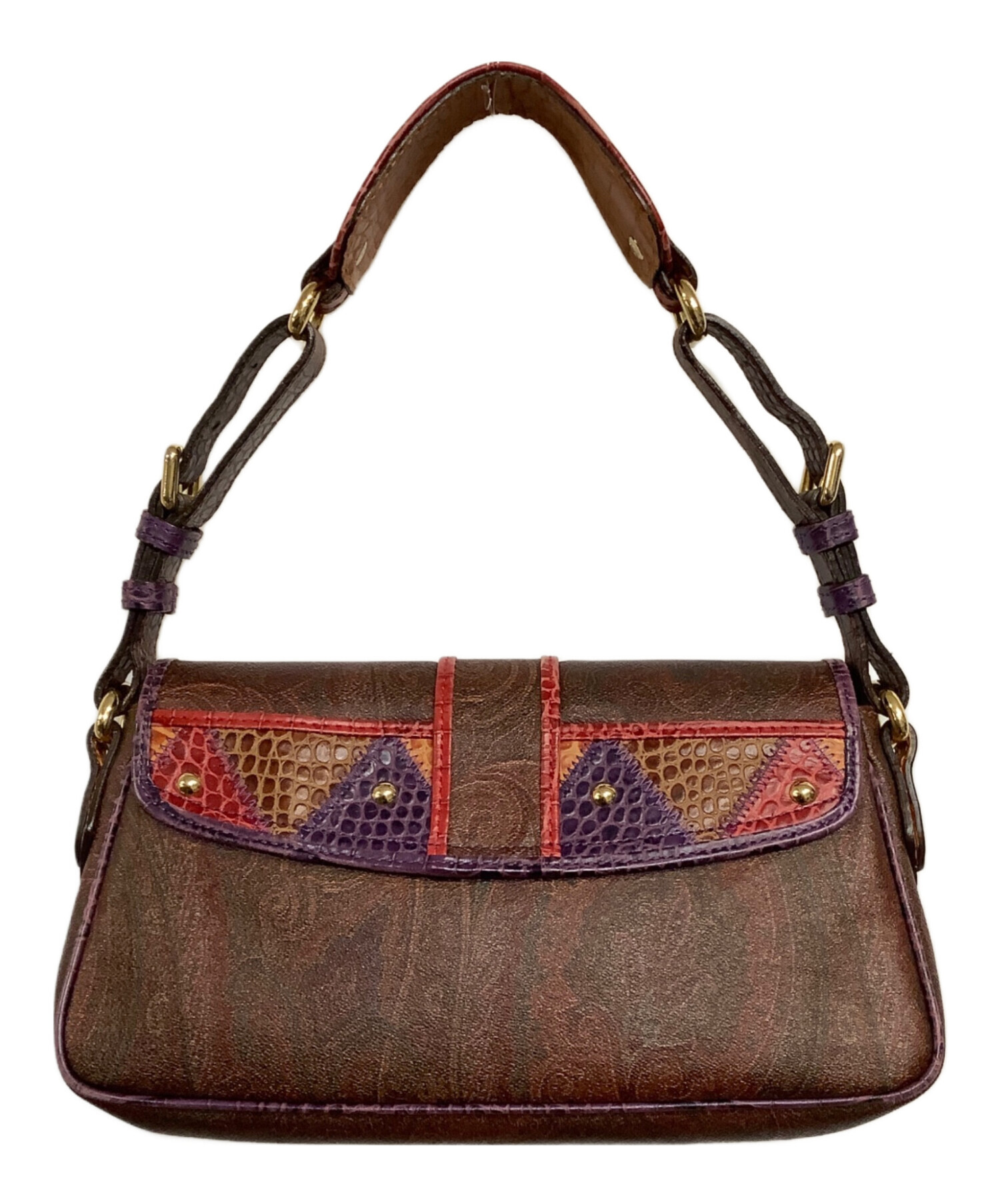中古・古着通販】ETRO (エトロ) ワンショルダーバッグ ブラウン 