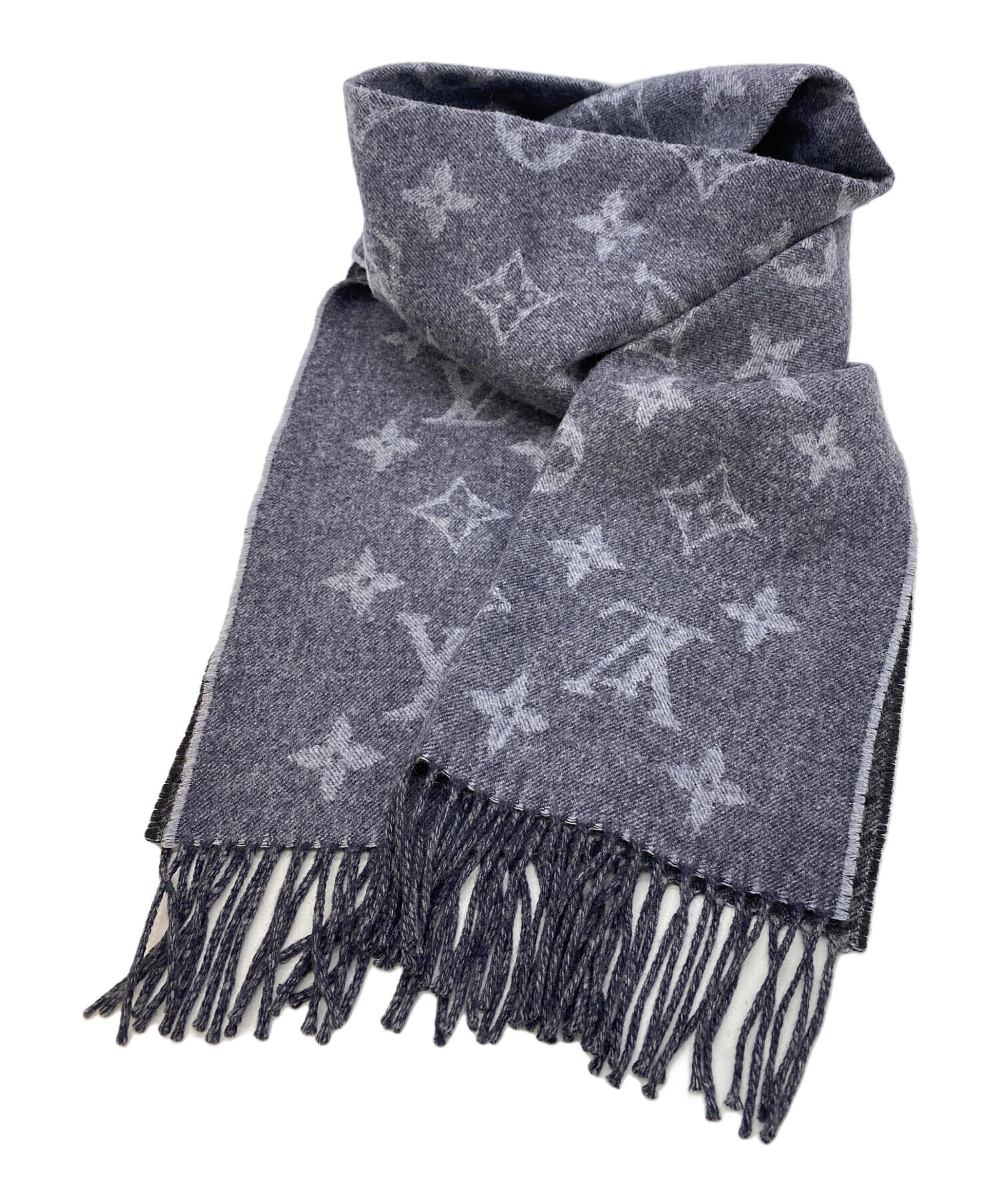 中古・古着通販】LOUIS VUITTON (ルイ ヴィトン) マフラー グレー