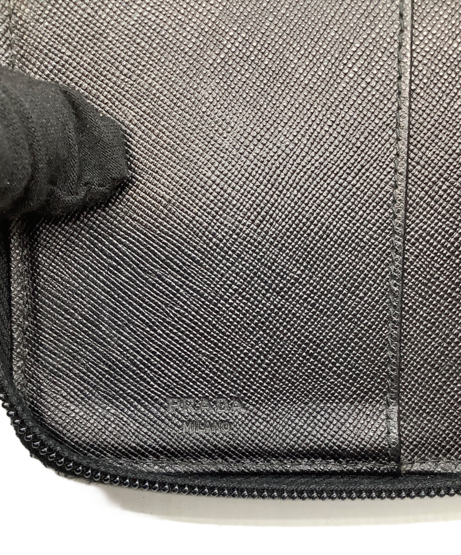 中古・古着通販】PRADA (プラダ) 手帳カバー ブラック｜ブランド・古着