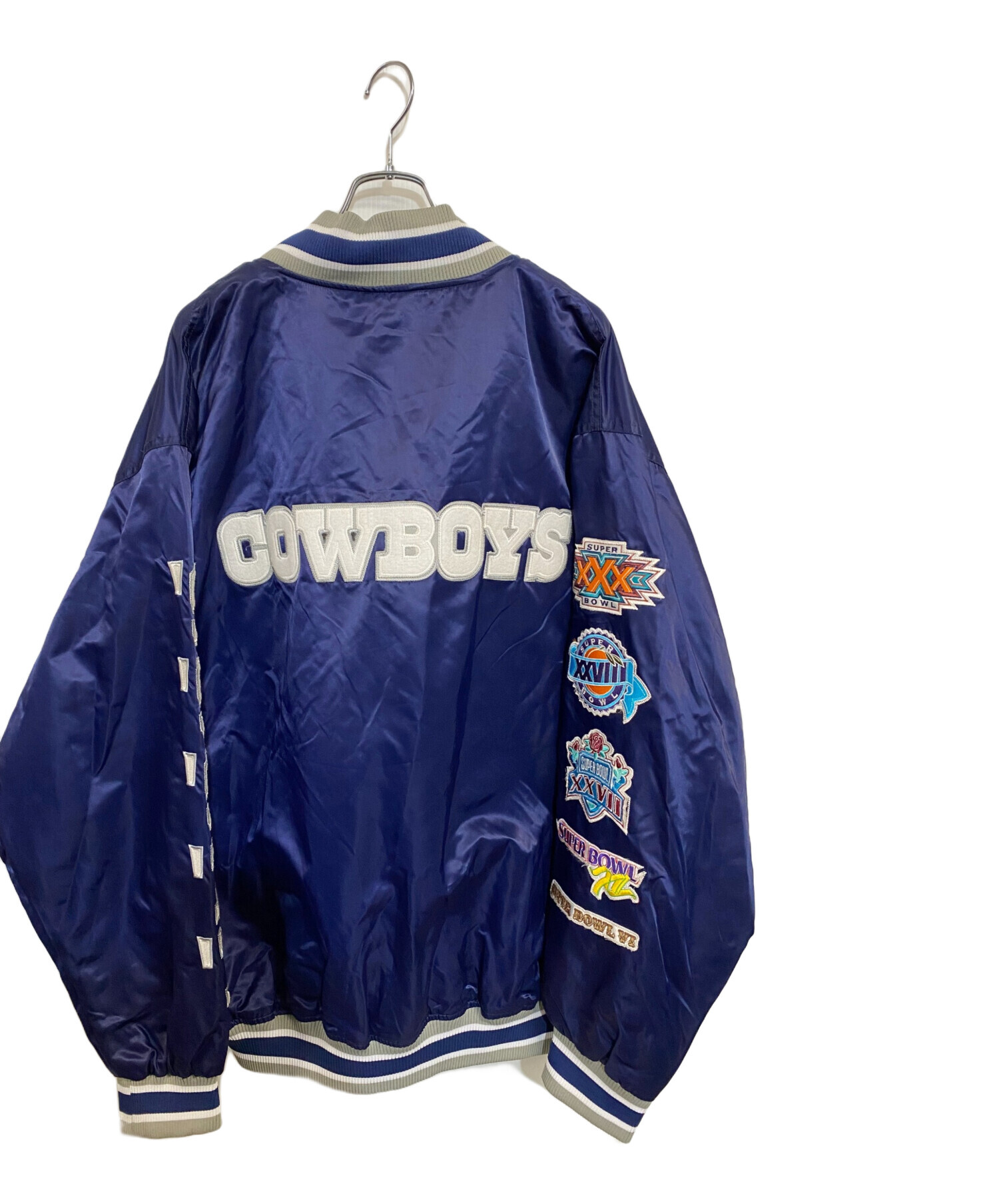中古・古着通販】NFL (エヌエフエル) スタジャン ブルー サイズ:XXL 