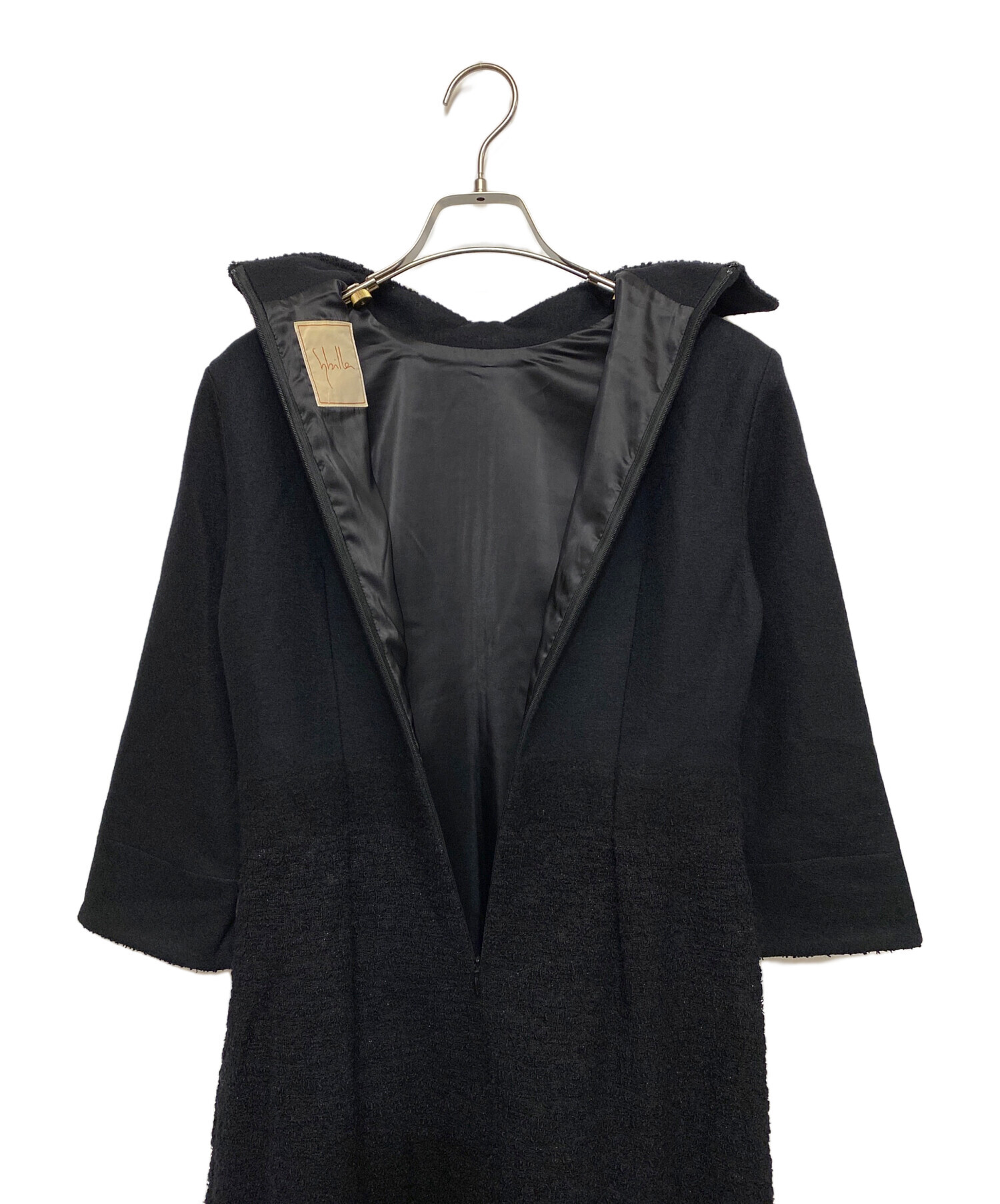 中古・古着通販Sybilla (シビラ) ウール ドッキングワンピース