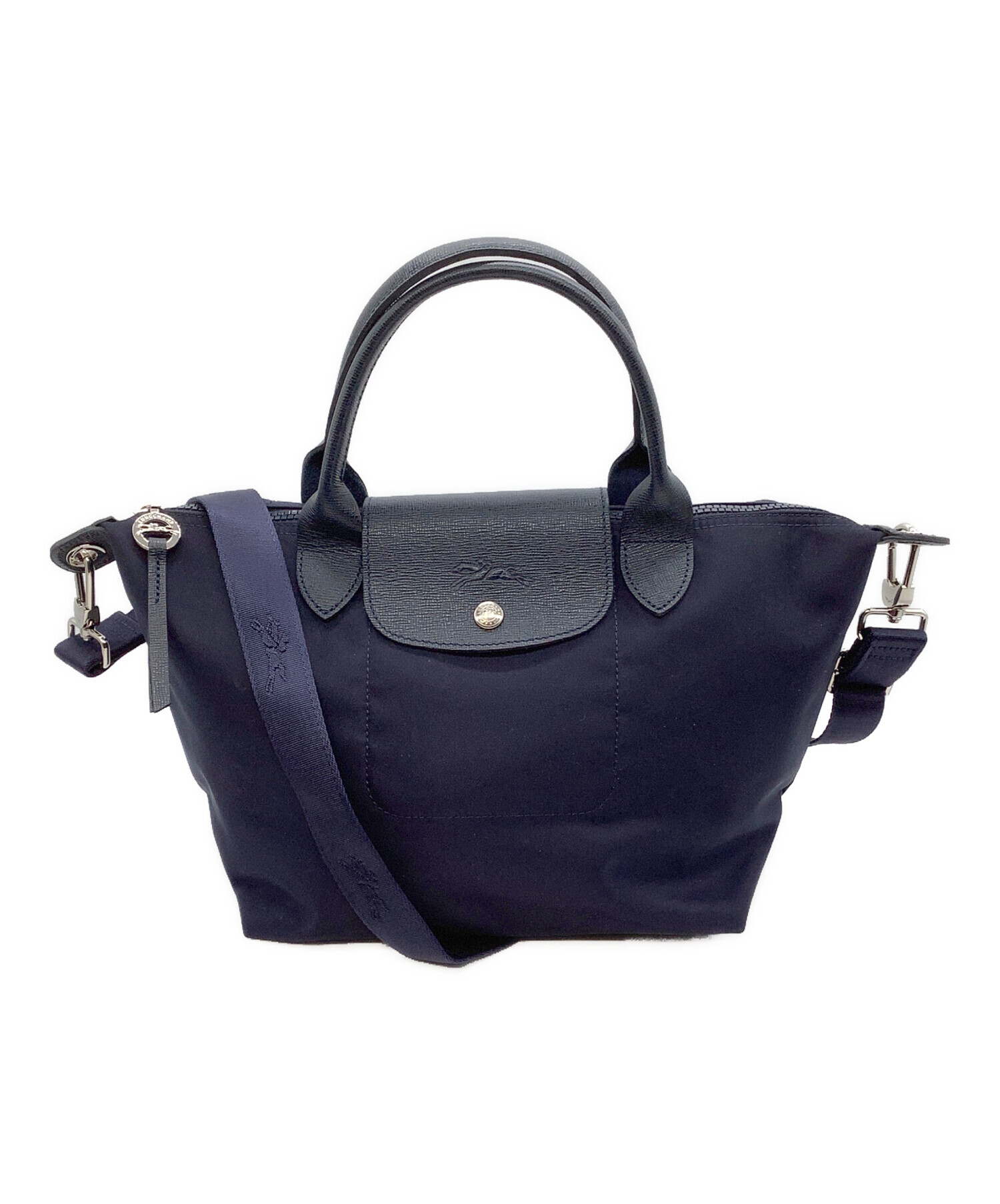 中古・古着通販】LONGCHAMP (ロンシャン) ショルダーバッグ ネイビー 