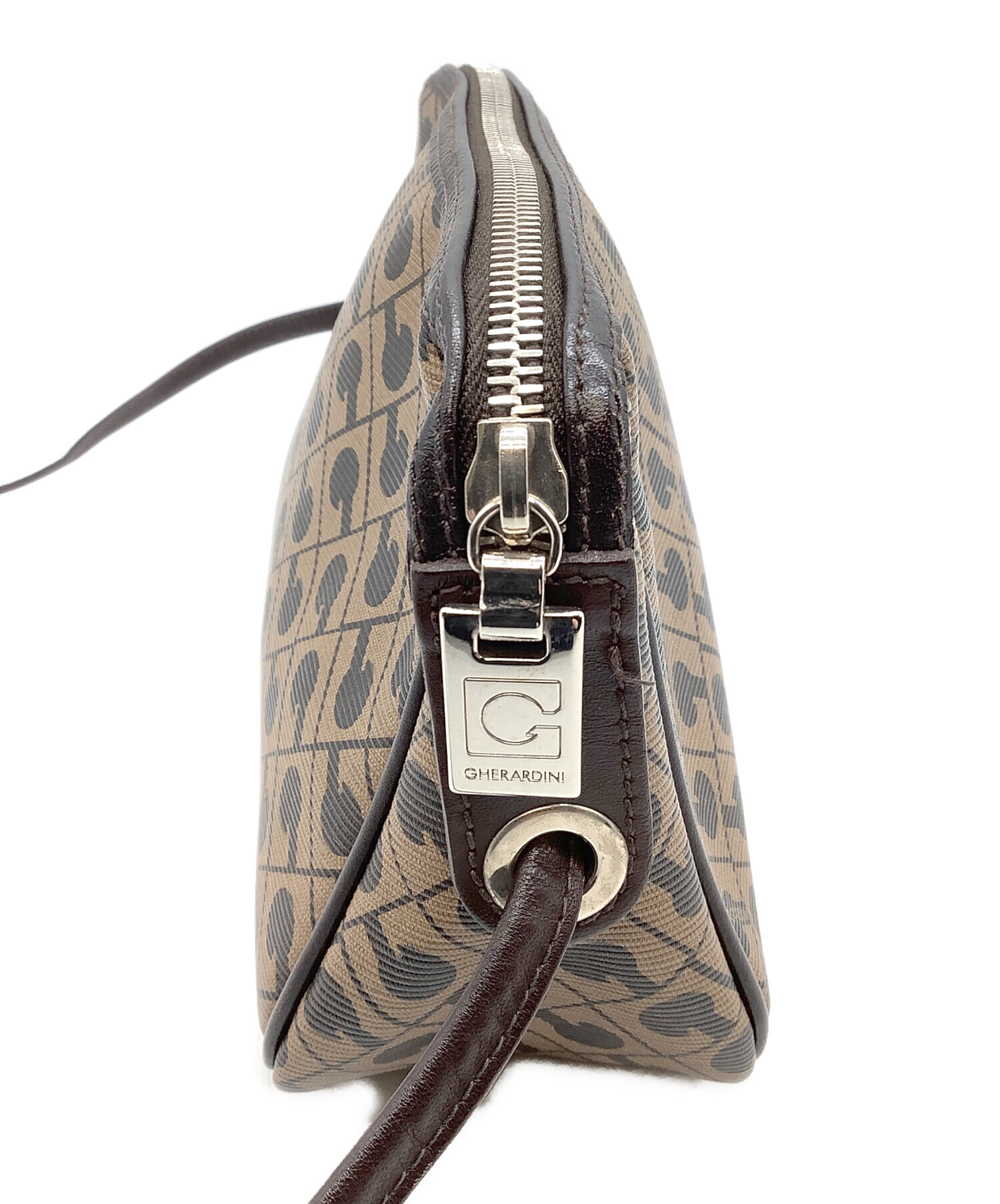 中古・古着通販】GHERARDINI (ゲラルディーニ) ポシェット ブラウン 