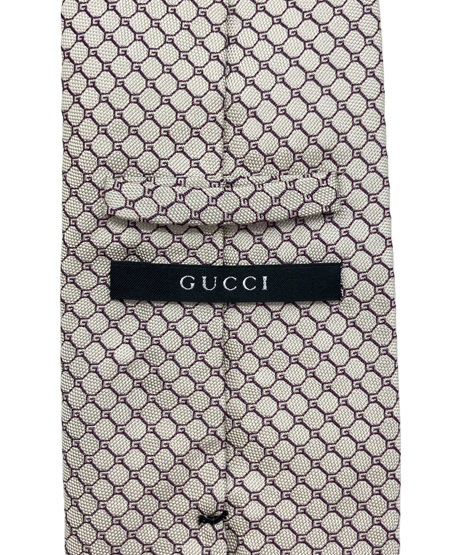 中古・古着通販】GUCCI (グッチ) シルクネクタイ ブラウン サイズ:無し