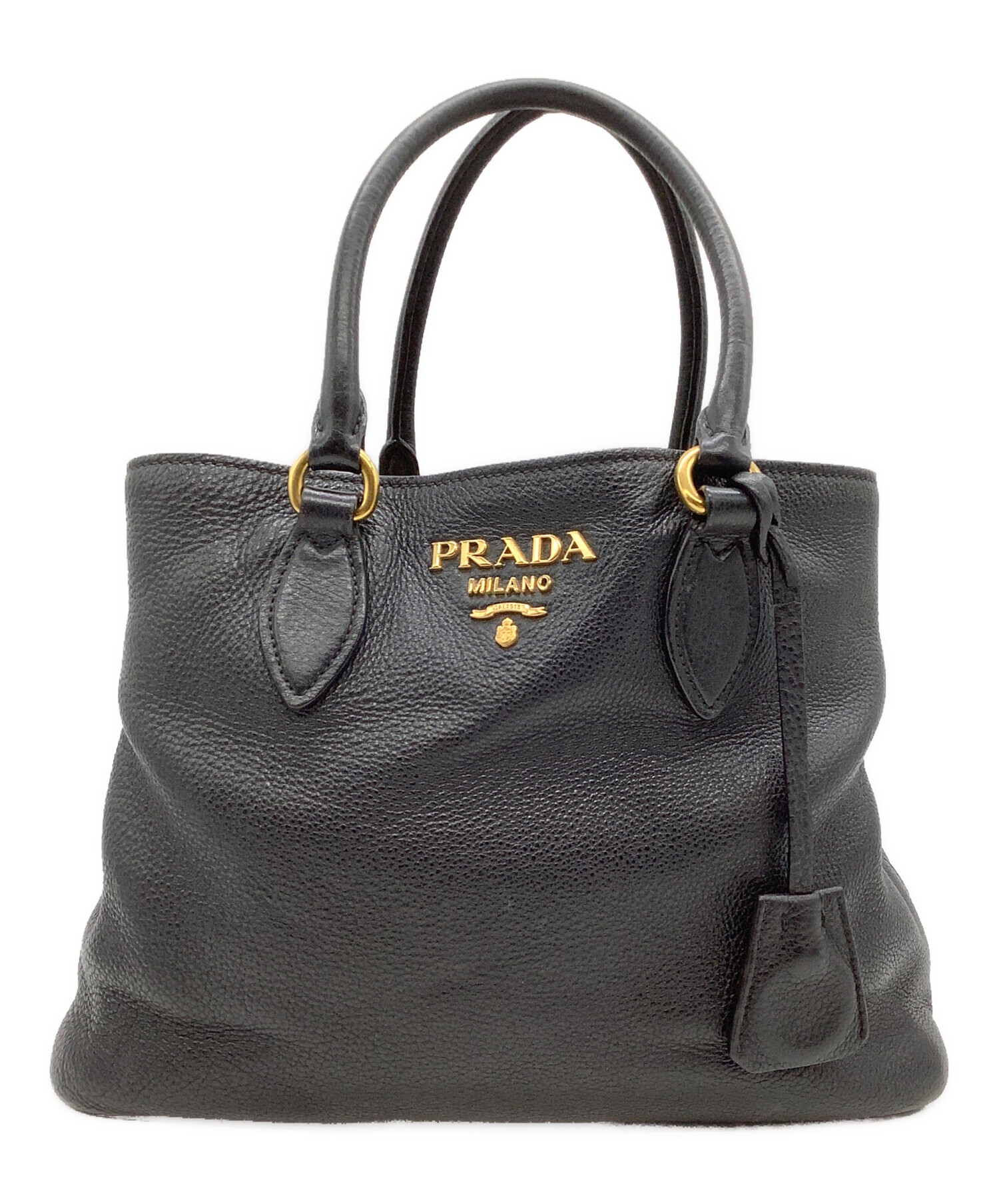 中古・古着通販】PRADA (プラダ) ハンドバッグ ブラック｜ブランド 