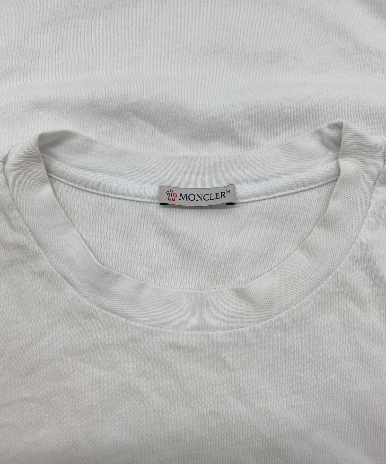 中古・古着通販】MONCLER (モンクレール) 半袖Tシャツ ホワイト サイズ