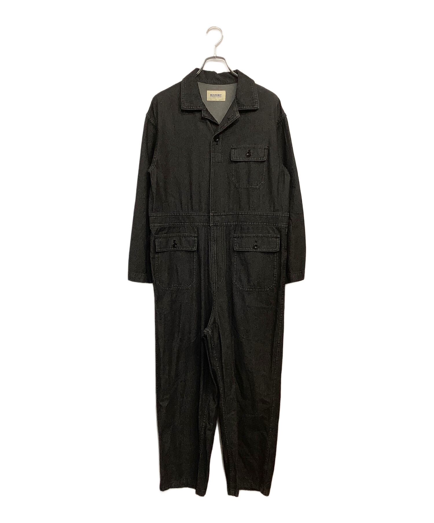 BEAMS BOY　デニム ミリタリー オールインワン　黒　ブラック 中古・古着通販】BEAMS BOY (ビームスボーイ) デニム ミリタリー