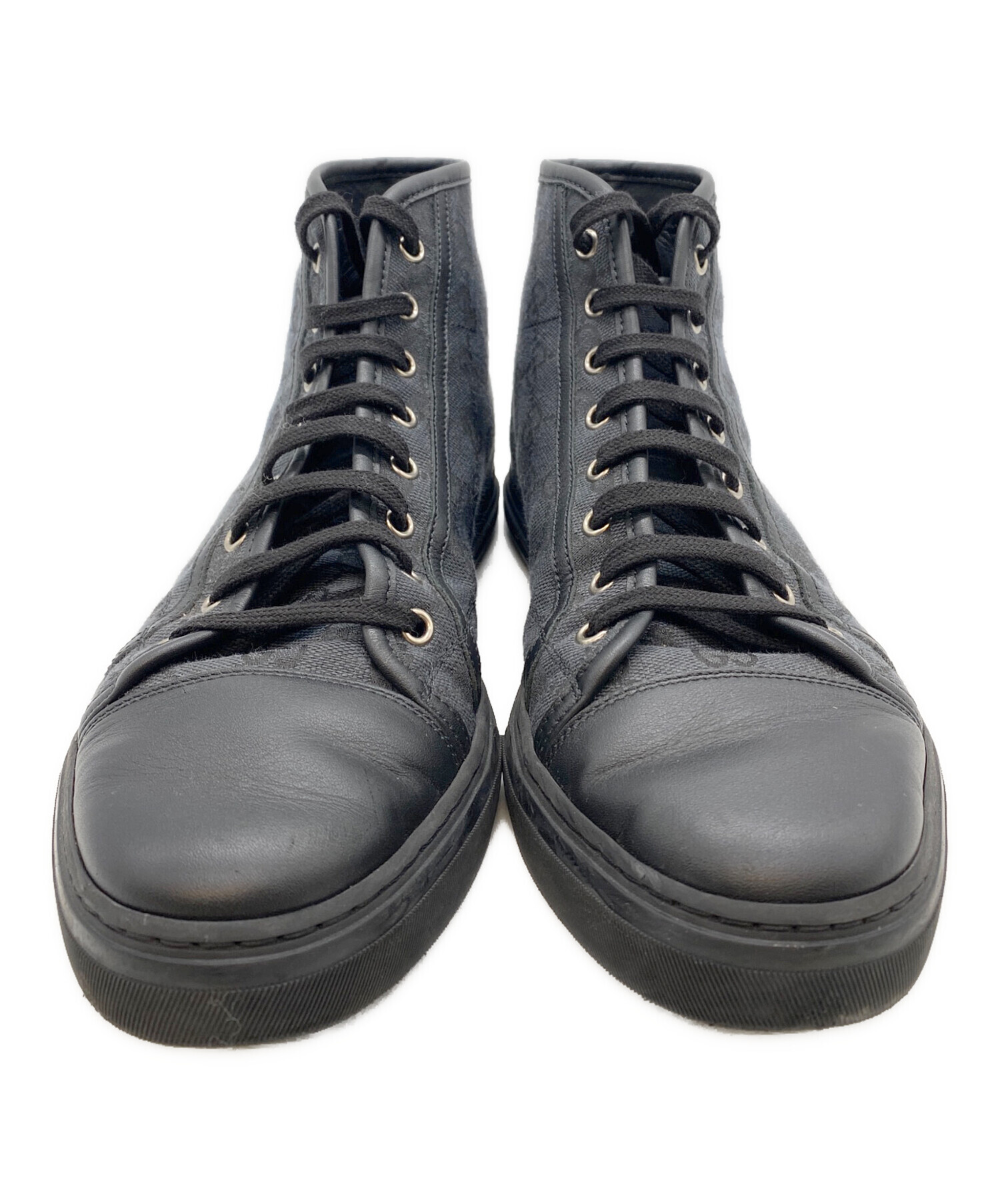 あ*︎様 HATCH ハッチ　7+ LA Grey/Black 中古・古着通販】GUCCI (グッチ) ハイカットスニーカー ブラック