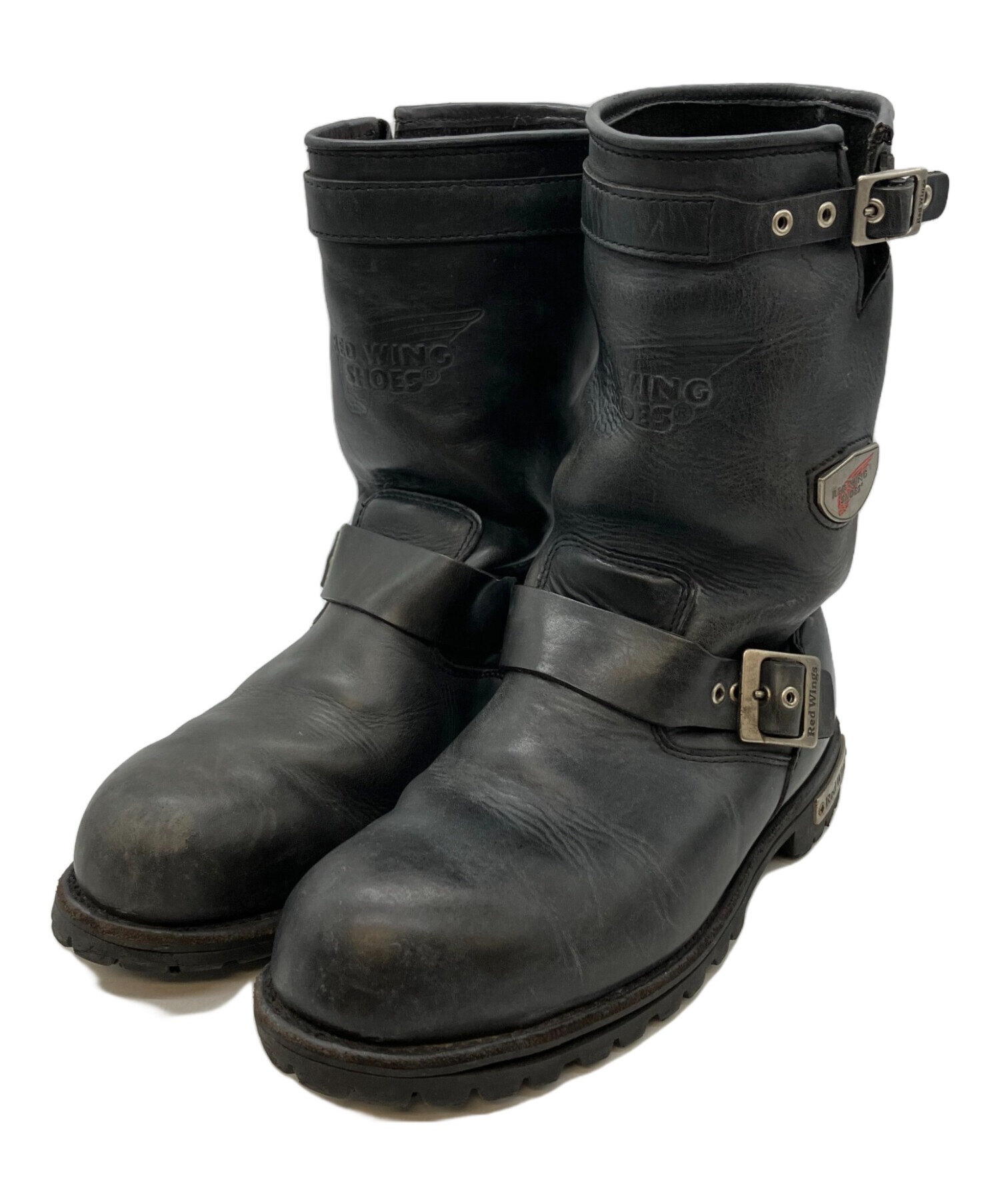 RED WING エンジニアブーツ 黒 9.5 中古・古着通販】RED WING (レッドウィング) エンジニアブーツ