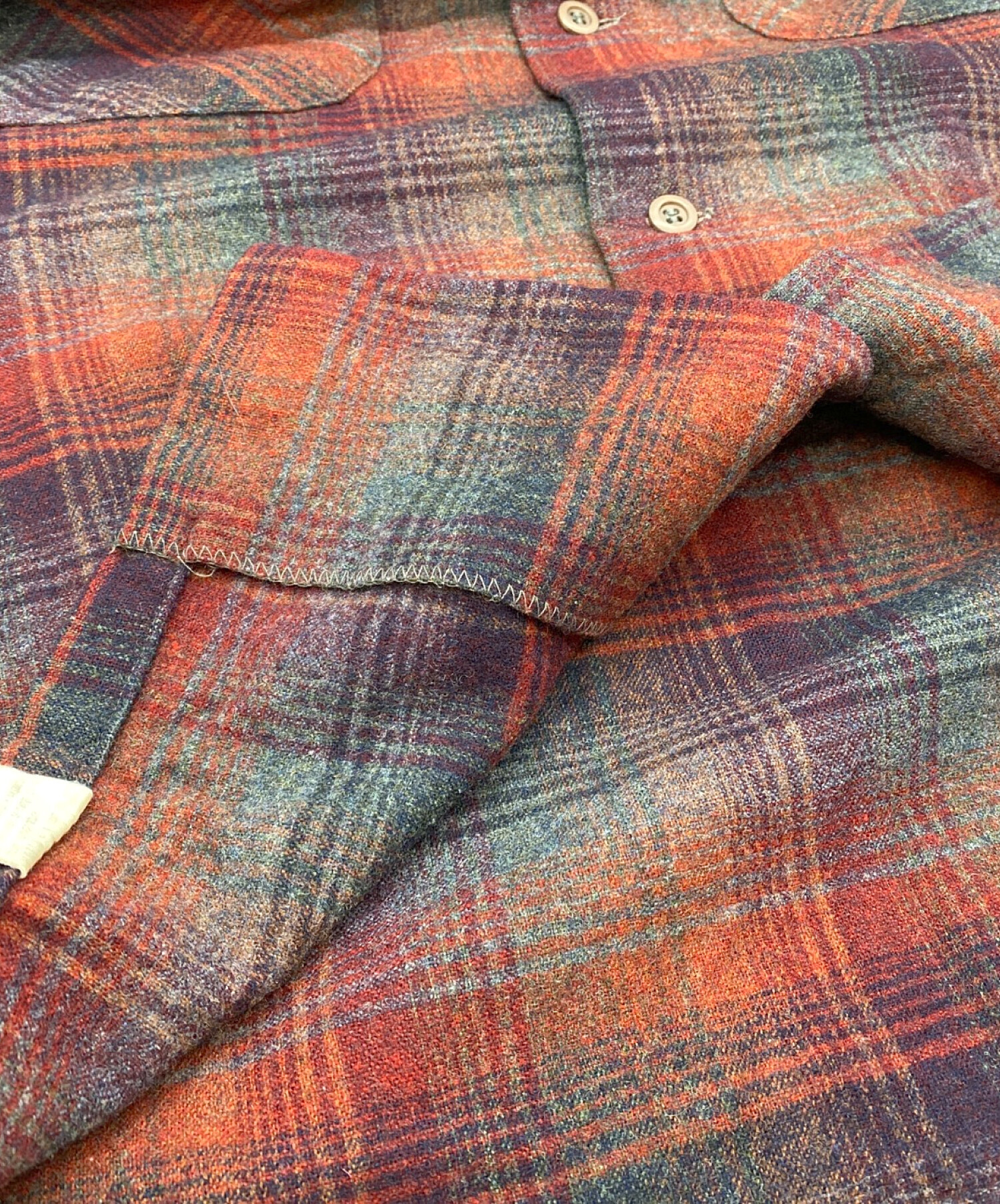 ペンドルトン　サイズ　M ビンテージ 中古・古着通販】PENDLETON (ペンドルトン) 70's ウールボードシャツ