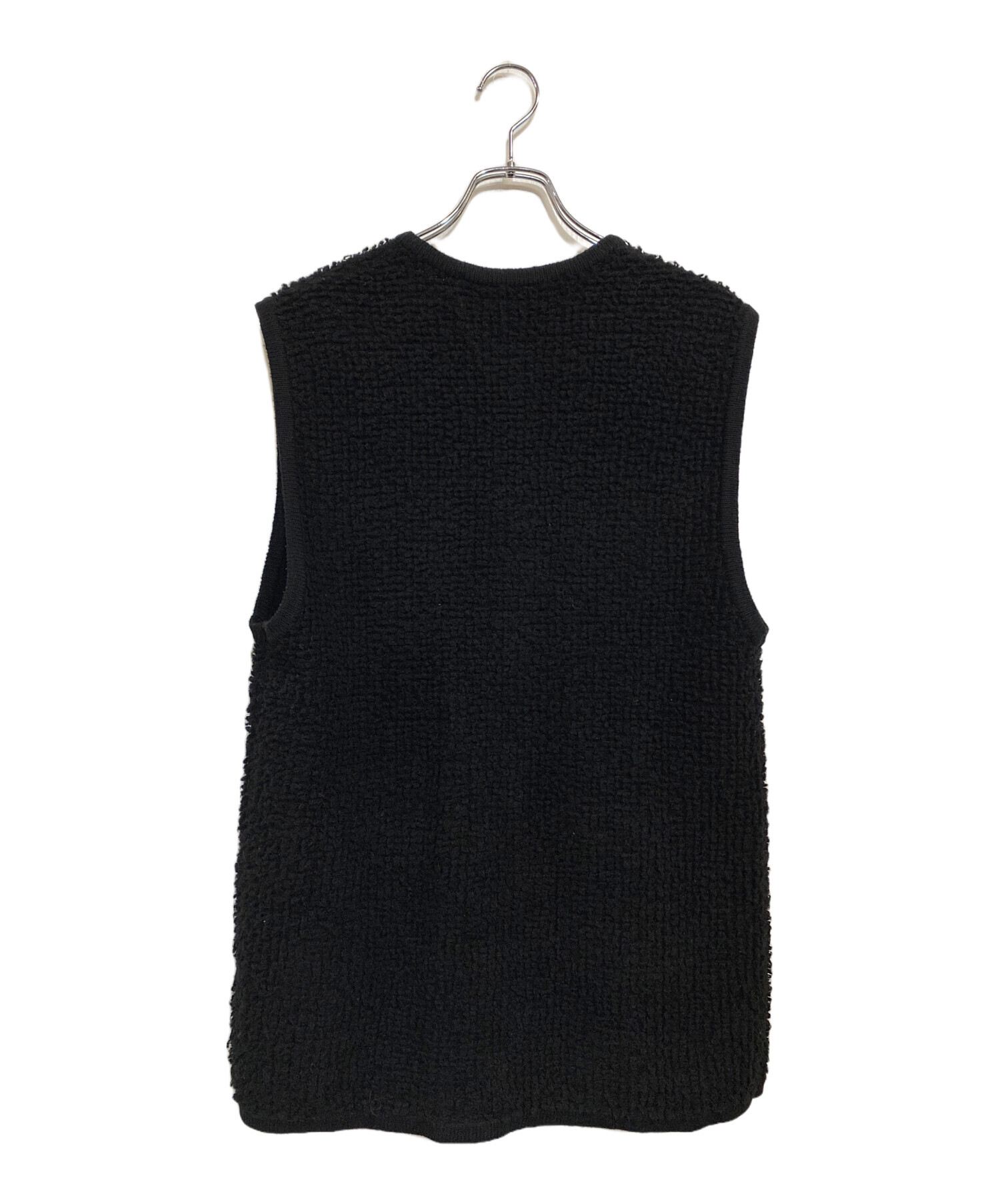 中古・古着通販】ADAWAS (アダワス) LOOP KNITTED VEST ブラック