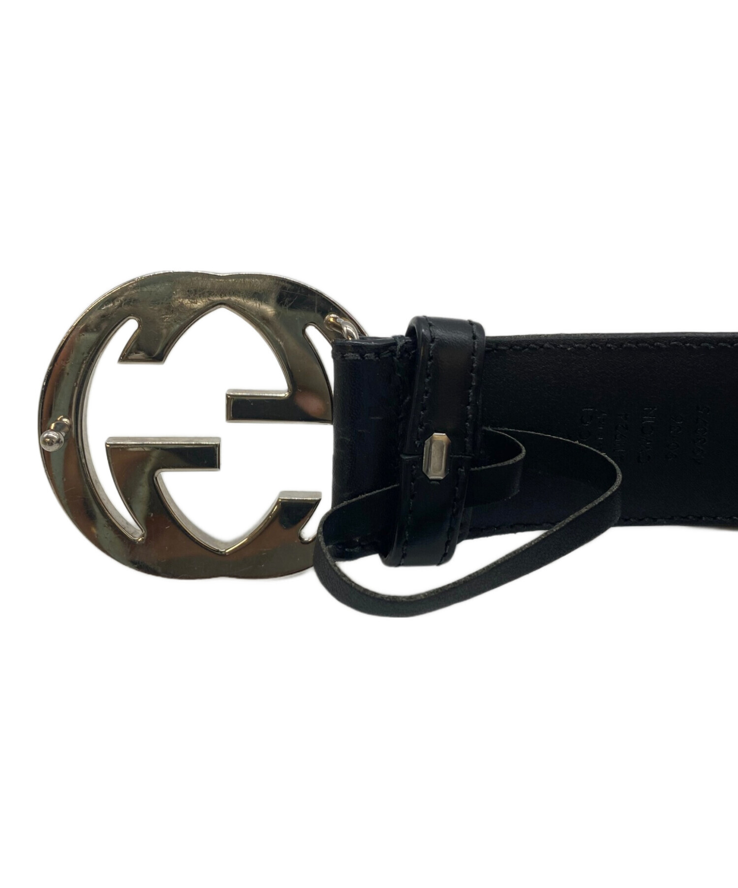 中古・古着通販】GUCCI (グッチ) インターロッキングGバックル付き