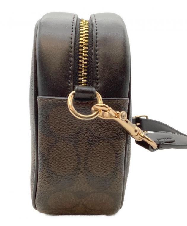 【未使用品/カード付】コーチ チャールズ ショルダーバック スムースレザー 茶 中古・古着通販】COACH (コーチ) ショルダーバッグ ブラウン｜ブランド