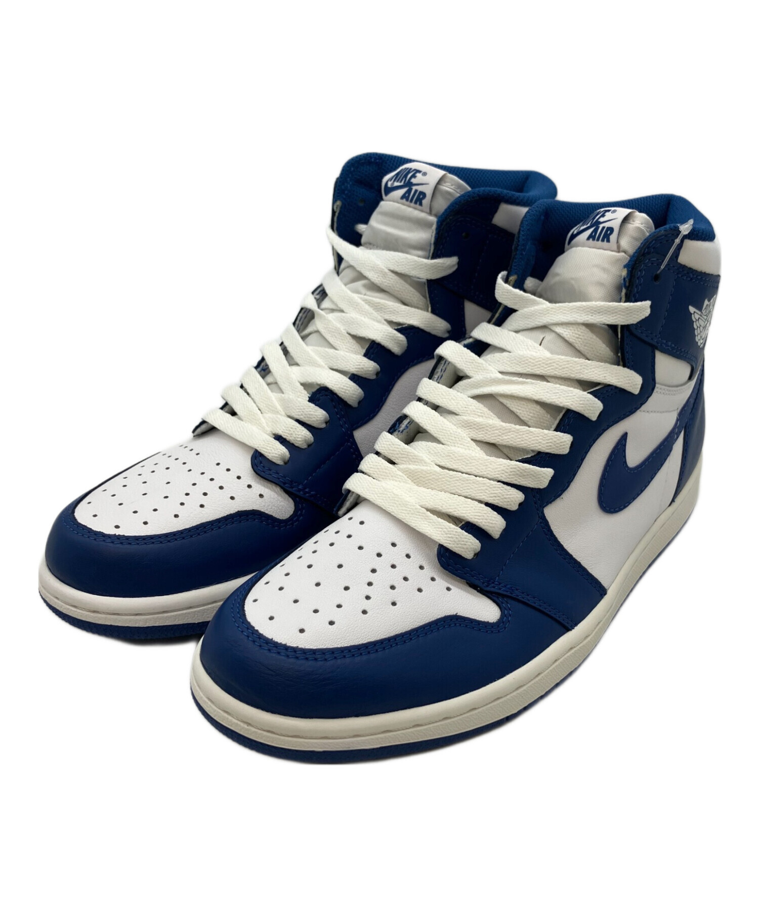 ●中古 NIKE AIR JORDAN1RETROパーフォレーテッドレザー28 中古・古着通販】NIKE (ナイキ) AIR JORDAN1 RETRO HIGH ホワイト