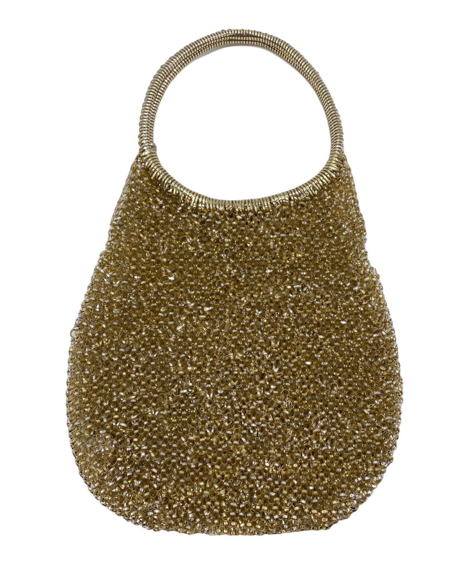 中古・古着通販】ANTEPRIMA (アンテプリマ) ワイヤーバッグ ゴールド