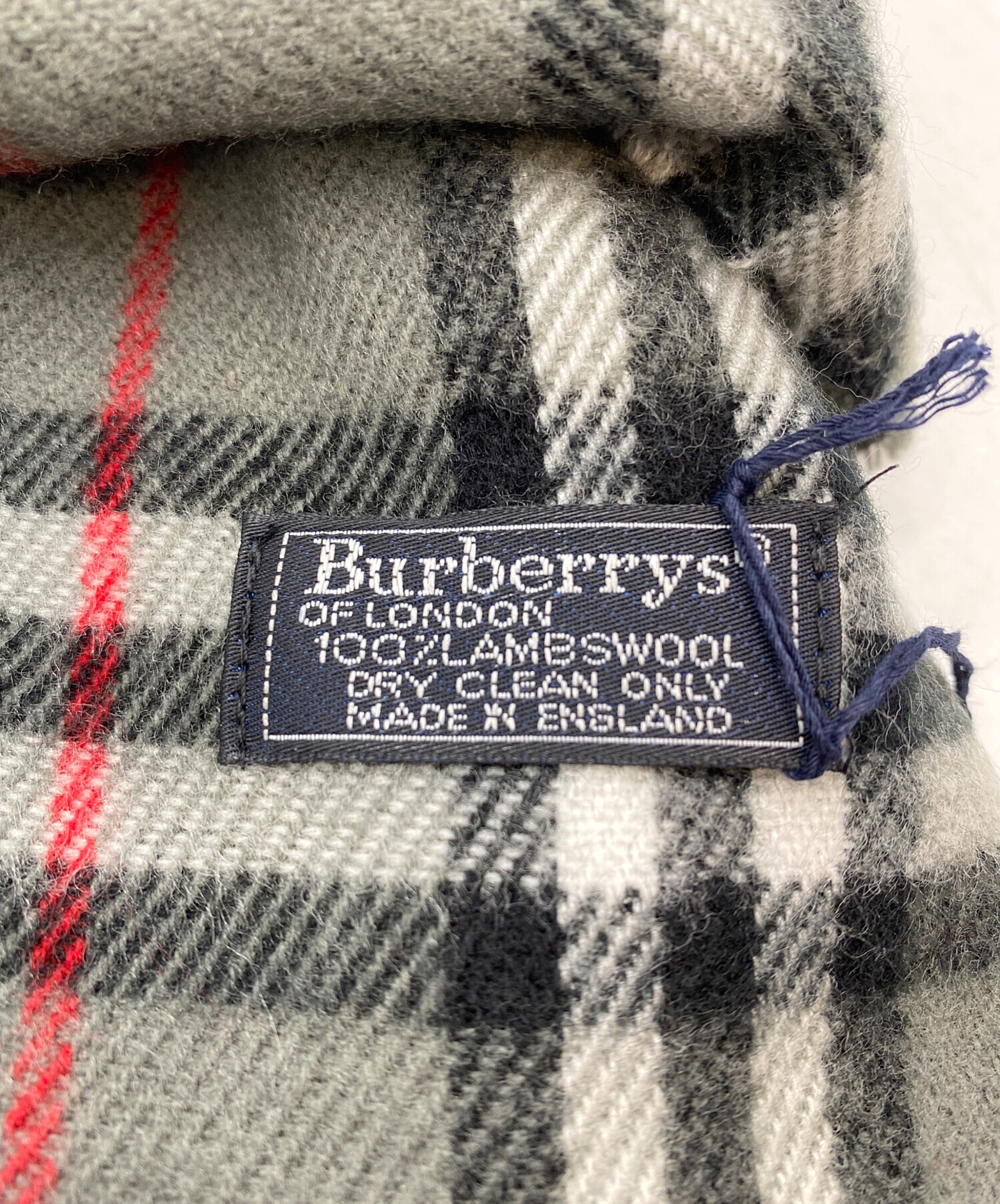 中古・古着通販】Burberry's (バーバリーズ) マフラー グレー 未使用品