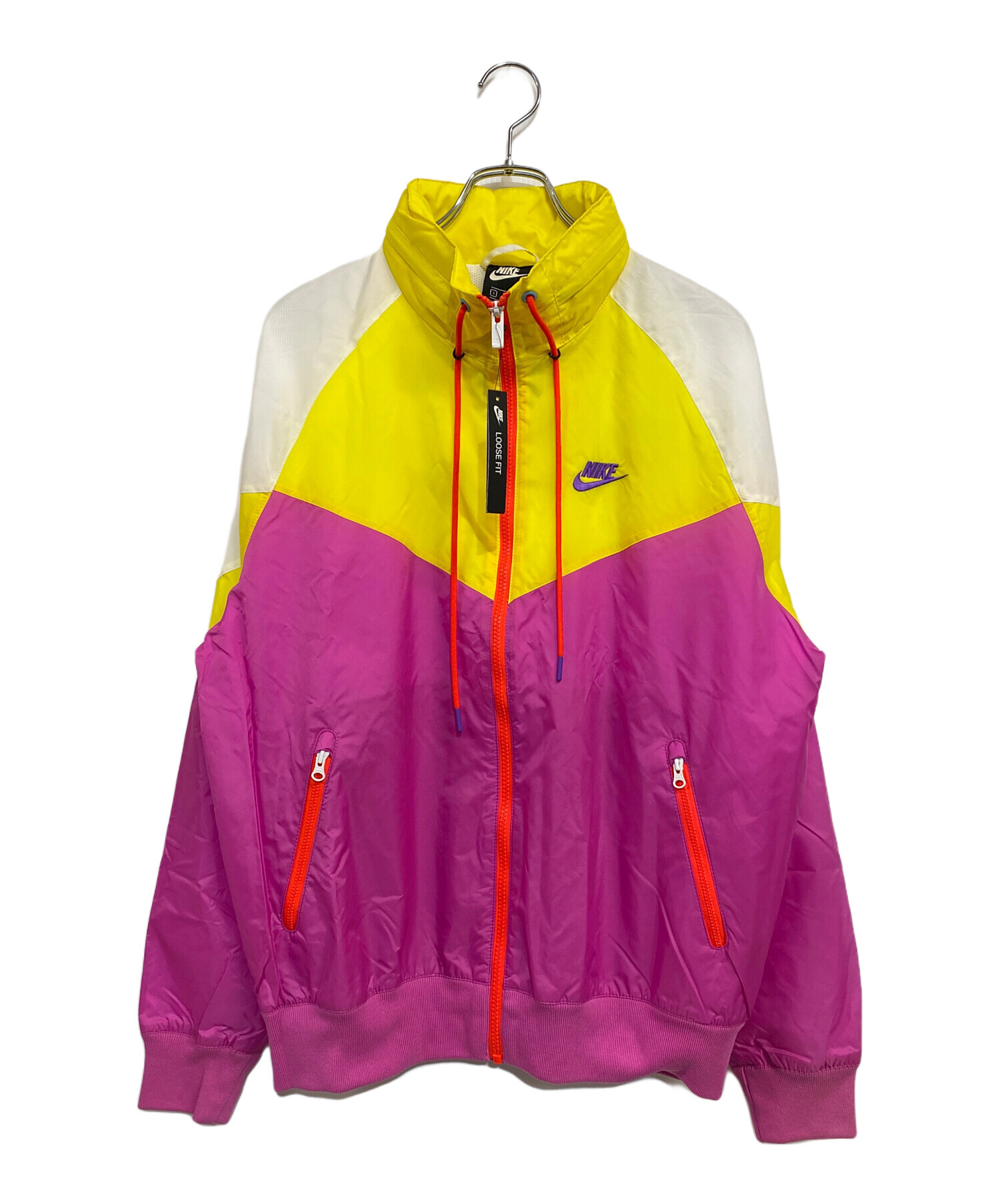 中古・古着通販】NIKE (ナイキ) PACKABLE HOOD WINDBREAKER イエロー