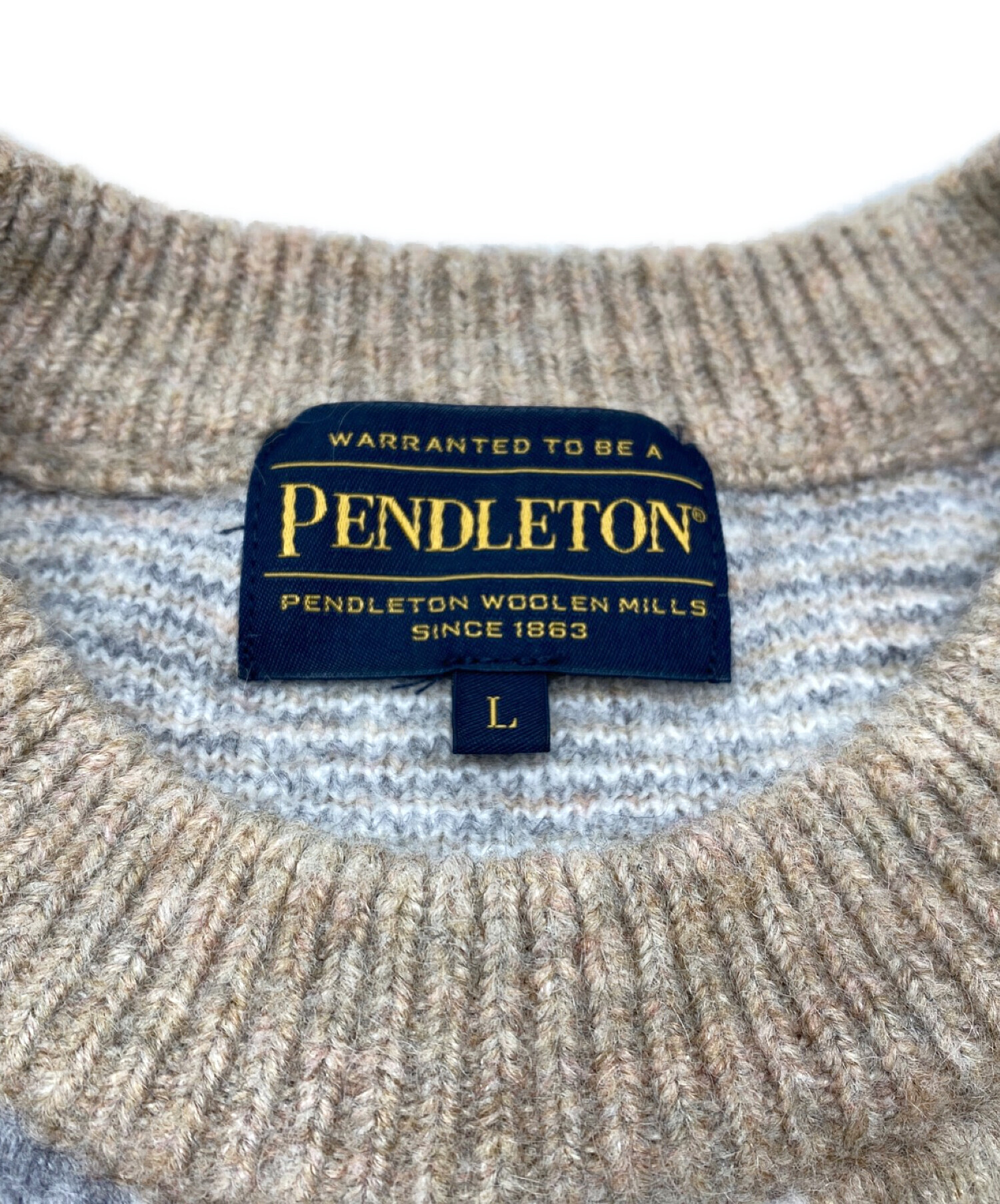 中古・古着通販】PENDLETON (ペンドルトン) 厚手ニット ブラウン