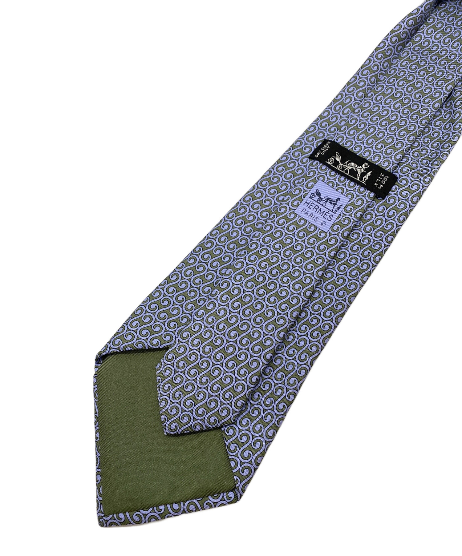 中古・古着通販】HERMES (エルメス) ネクタイ ブルー サイズ:大検幅9cm