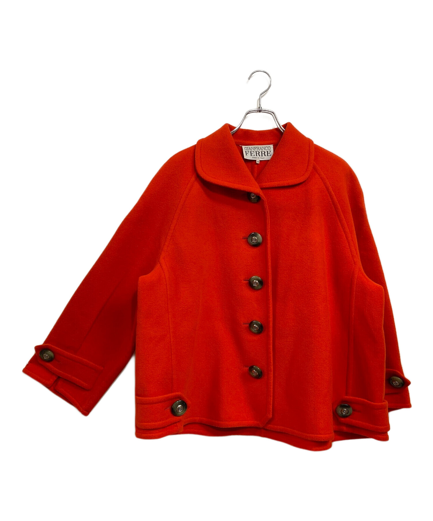 【GIANFRANCO FERRE】90s イタリア製 ロングコート ボルドー 1016010682395018_03_7775w.jpeg