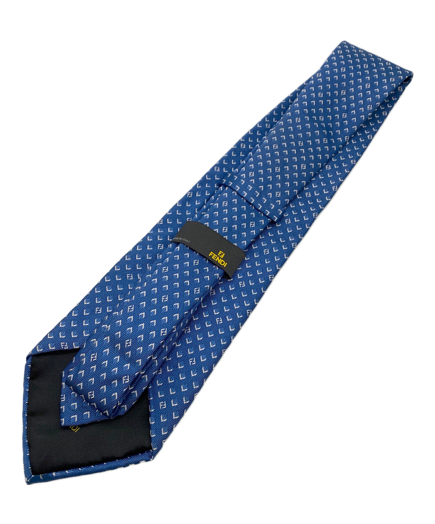 中古・古着通販】FENDI (フェンディ) スクエアドットネクタイ ブルー