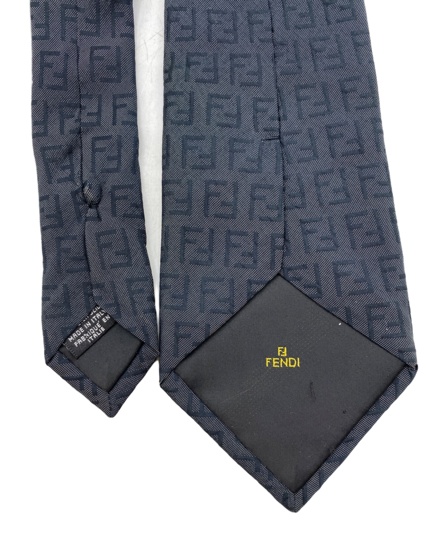 中古・古着通販】FENDI (フェンディ) FFモチーフ ネクタイ ダーク