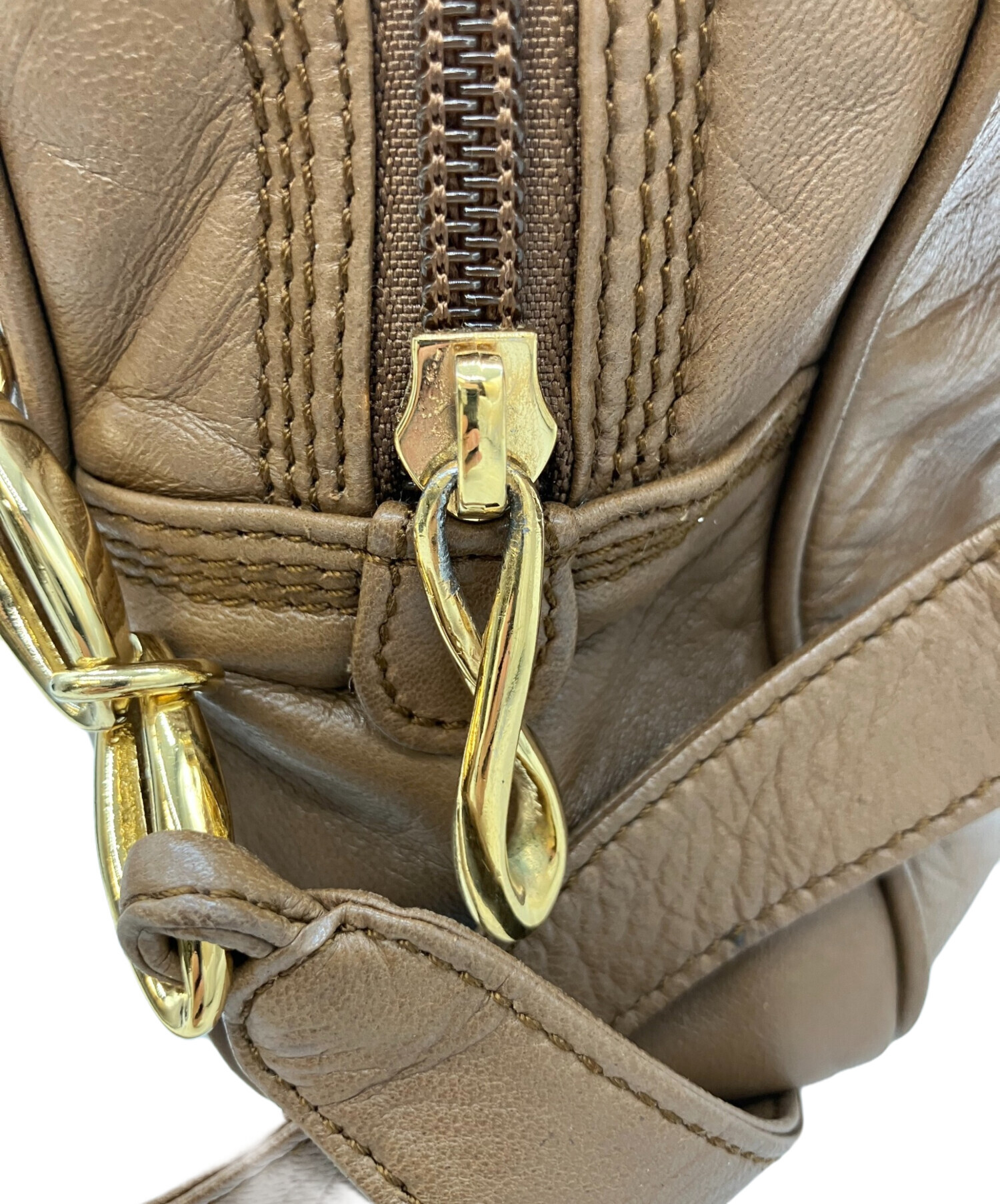 中古・古着通販】LOEWE (ロエベ) ショルダーバッグ キャメル｜ブランド