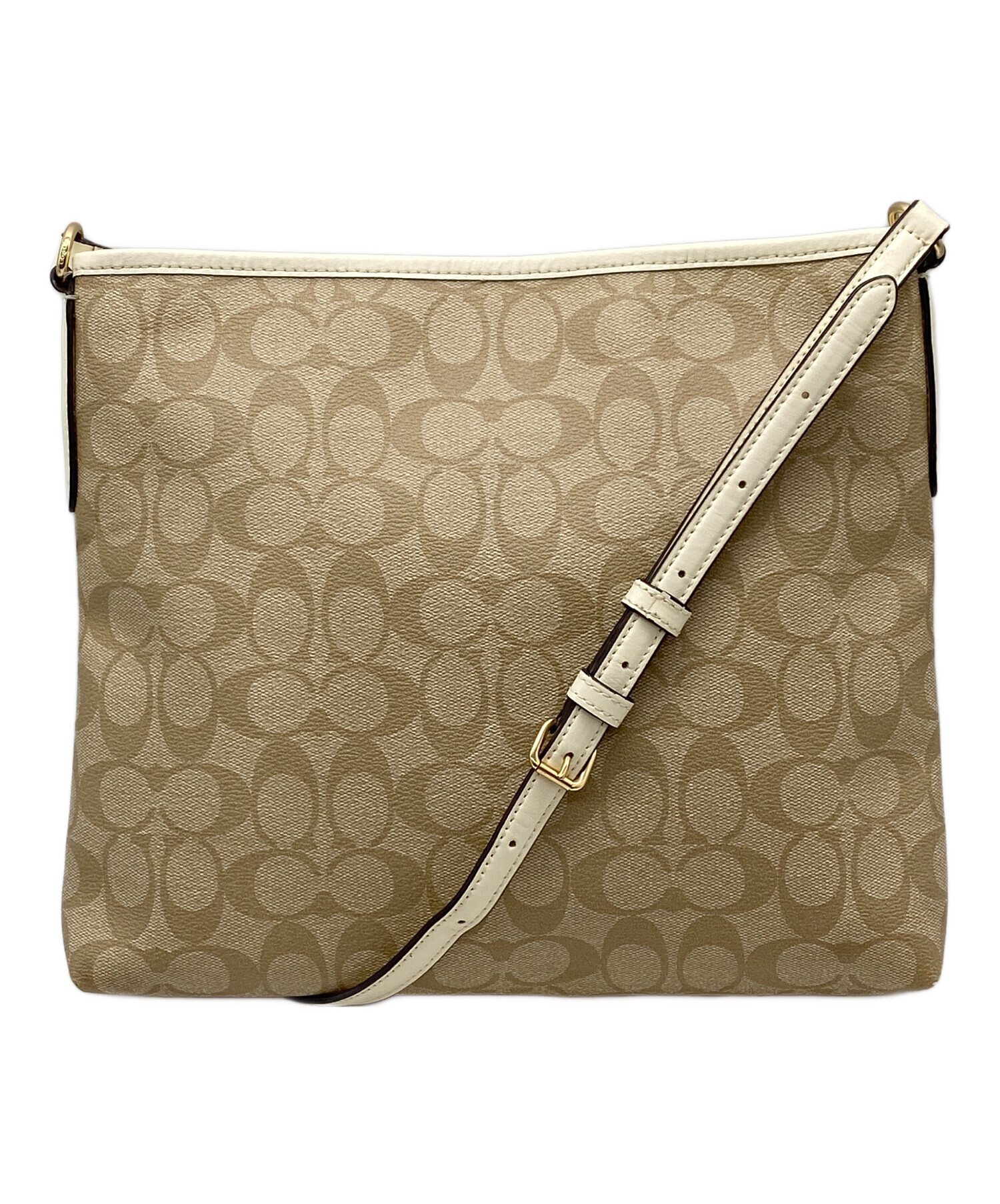 a*n様 COACH ベージュ ショルダーバッグ セット 中古・古着通販】COACH (コーチ) ショルダーバッグ ベージュ｜ブランド