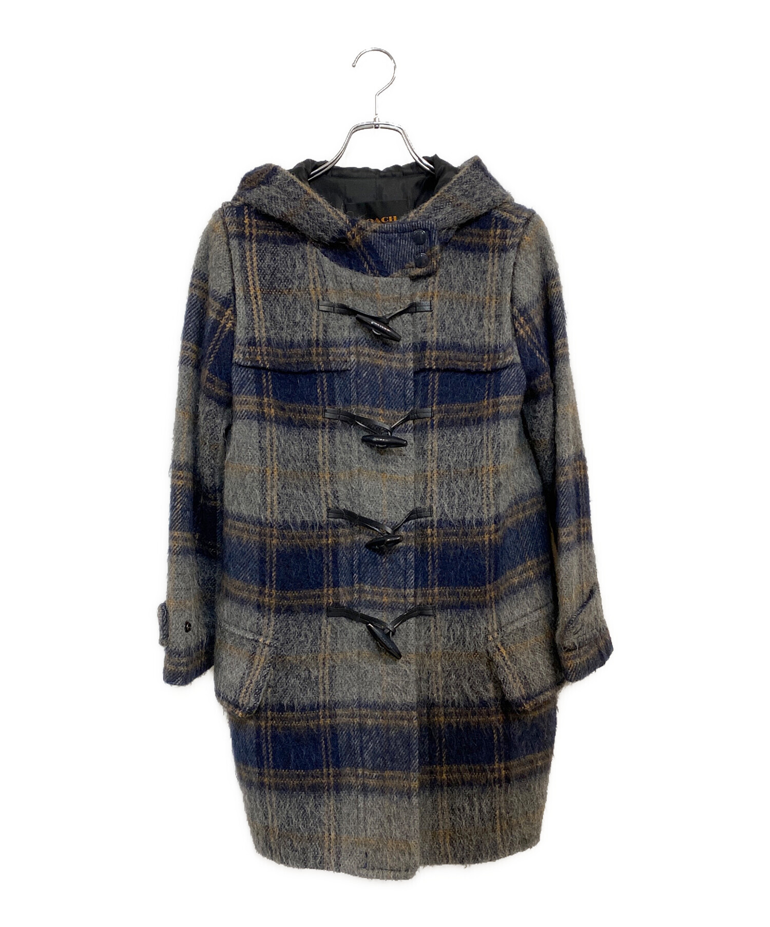 中古・古着通販】COACH (コーチ) ダッフルコート グレー サイズ:SIZE