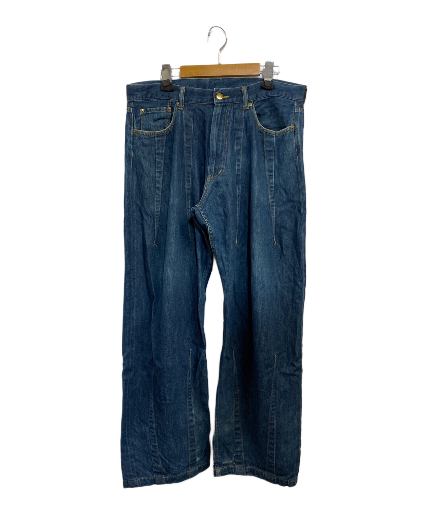 中古・古着通販】Needles (ニードルズ) ヒザデルパンツ ブルー サイズ