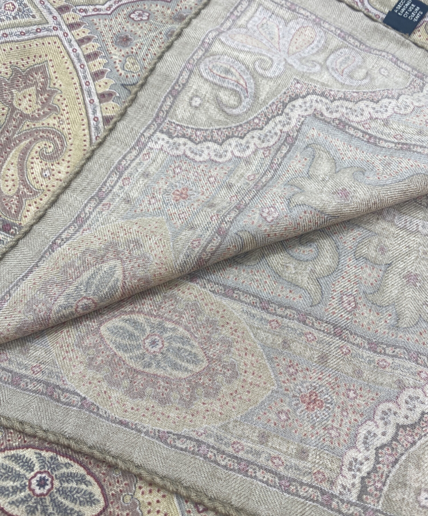 中古・古着通販】ETRO (エトロ) カシミヤ・シルク ペイズリースカーフ