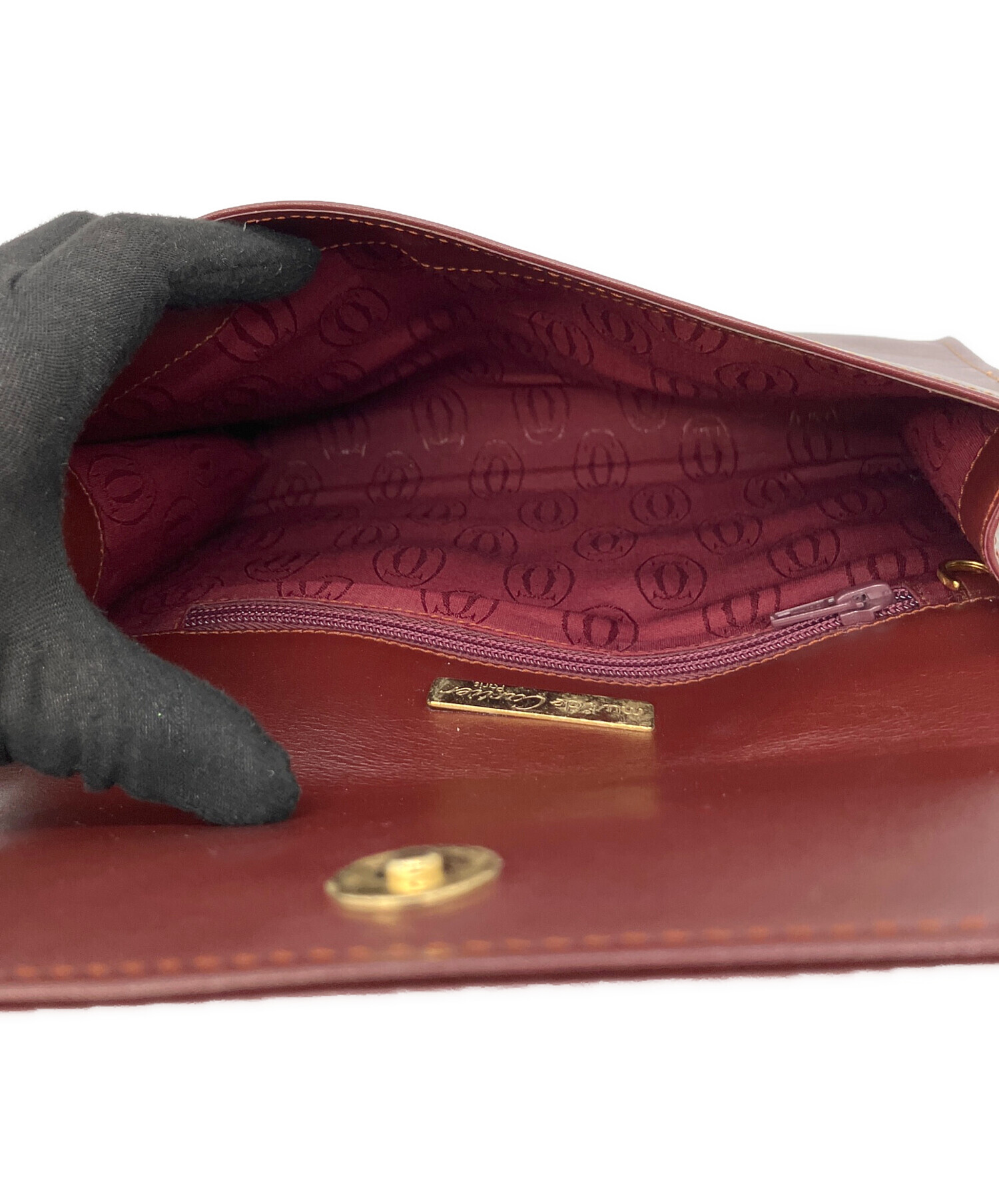 中古・古着通販】Cartier (カルティエ) クラッチバッグ ブラウン