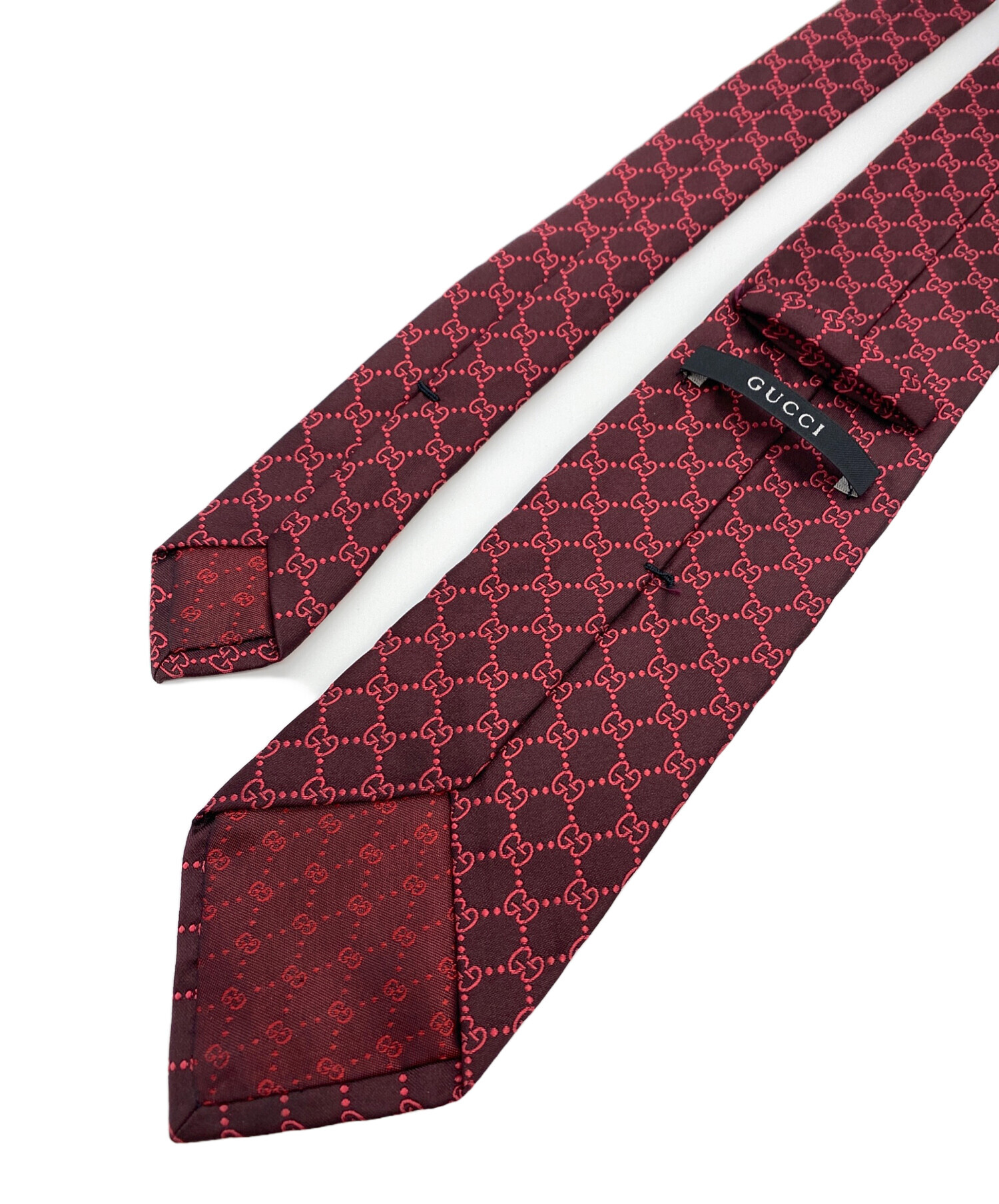 中古・古着通販】GUCCI (グッチ) ネクタイ レッド サイズ:Free