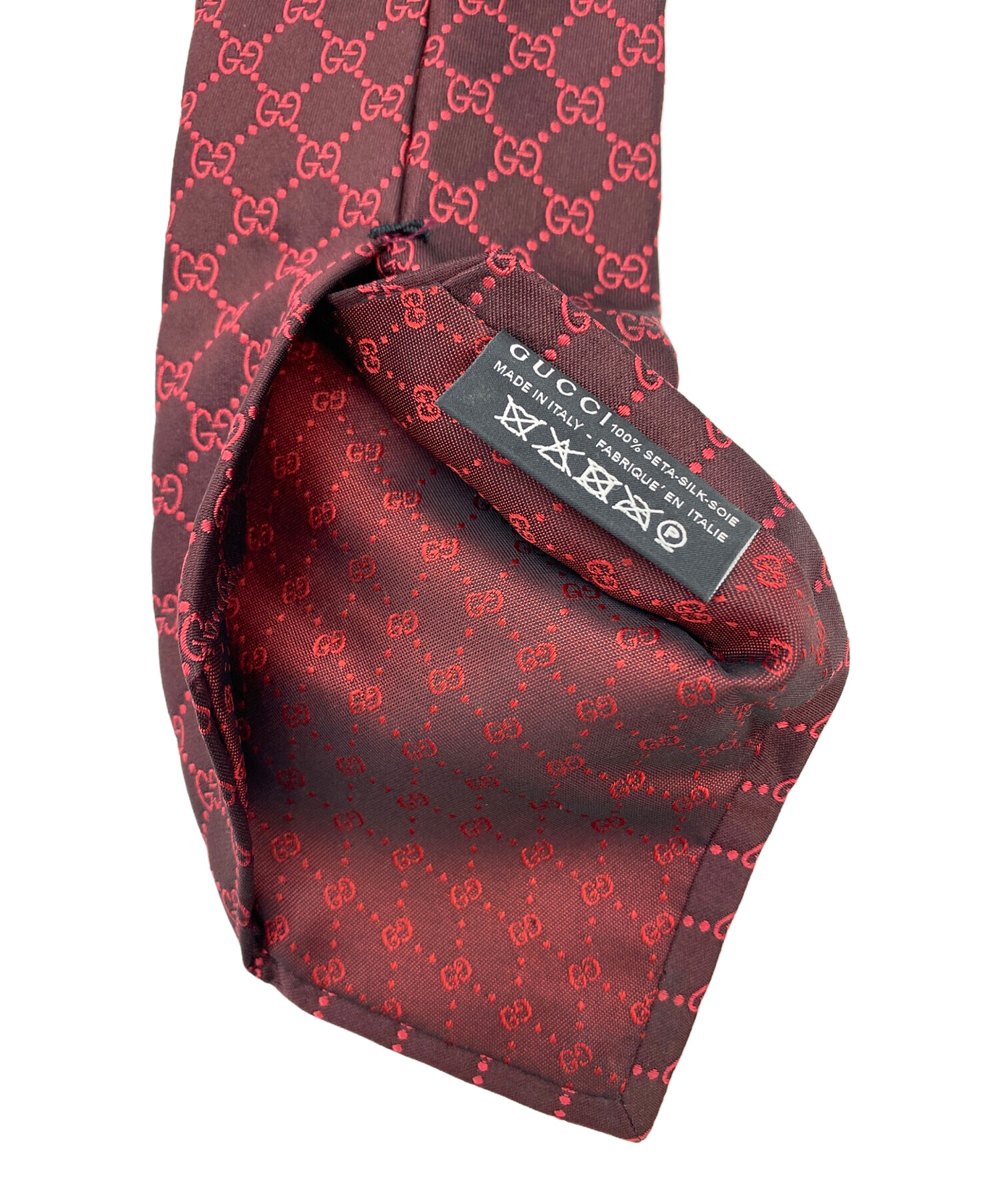 中古・古着通販】GUCCI (グッチ) ネクタイ レッド サイズ:Free