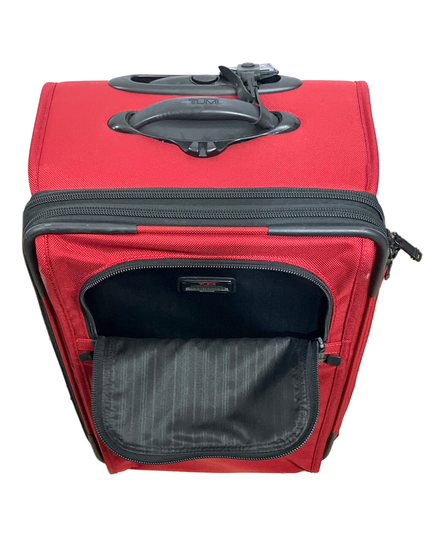 中古・古着通販】TUMI (トゥミ) キャリーバッグ レッド×ブラック 