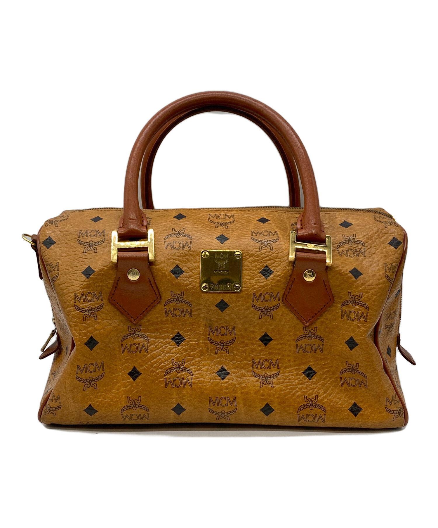 中古・古着通販】MCM (エムシーエム) ハンドバッグ ブラウン｜ブランド 
