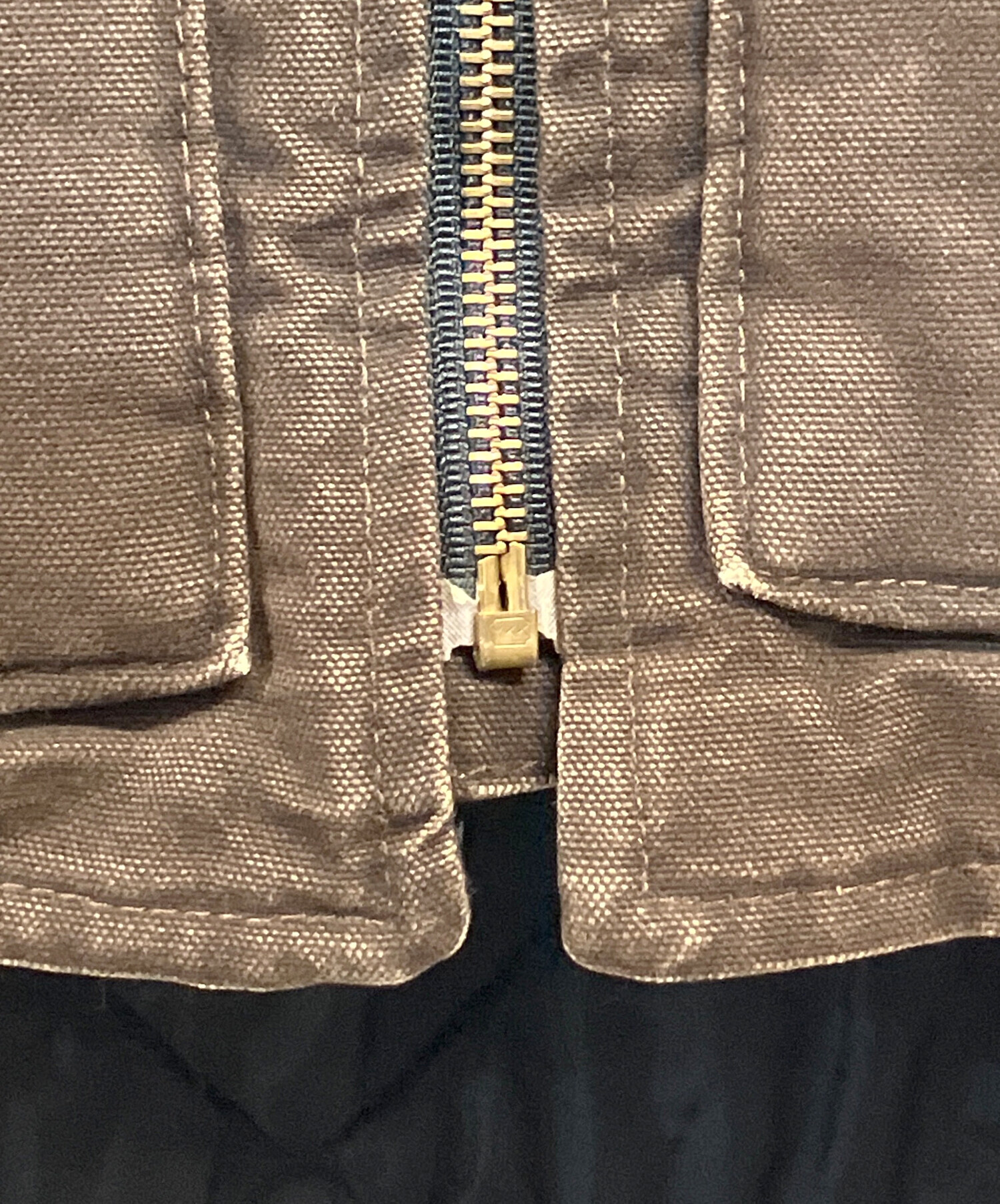 中古・古着通販】CarHartt (カーハート) ダックベスト ブラウン サイズ