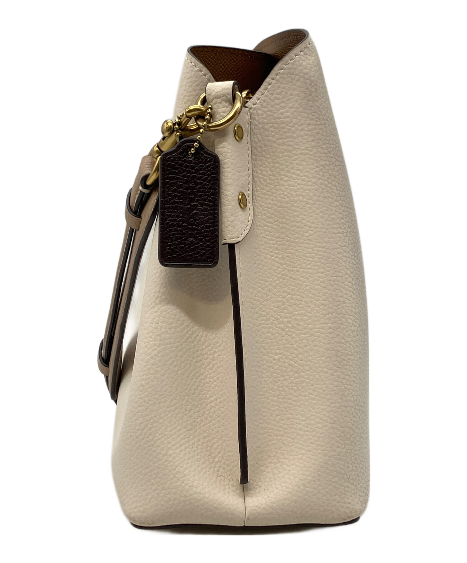 中古・古着通販】COACH (コーチ) 2WAYショルダーバッグ ベージュ