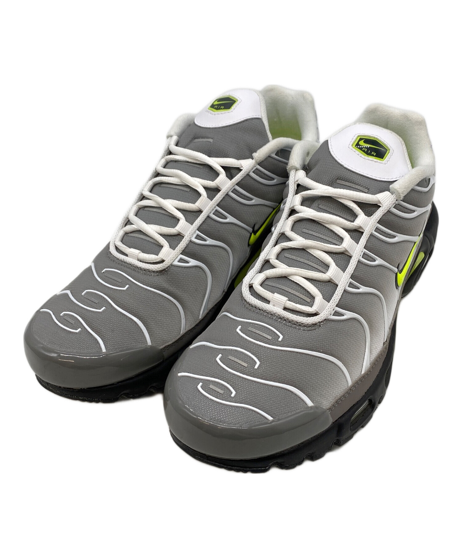 中古・古着通販】NIKE (ナイキ) AIR MAX PLUS グレー×イエロー サイズ 