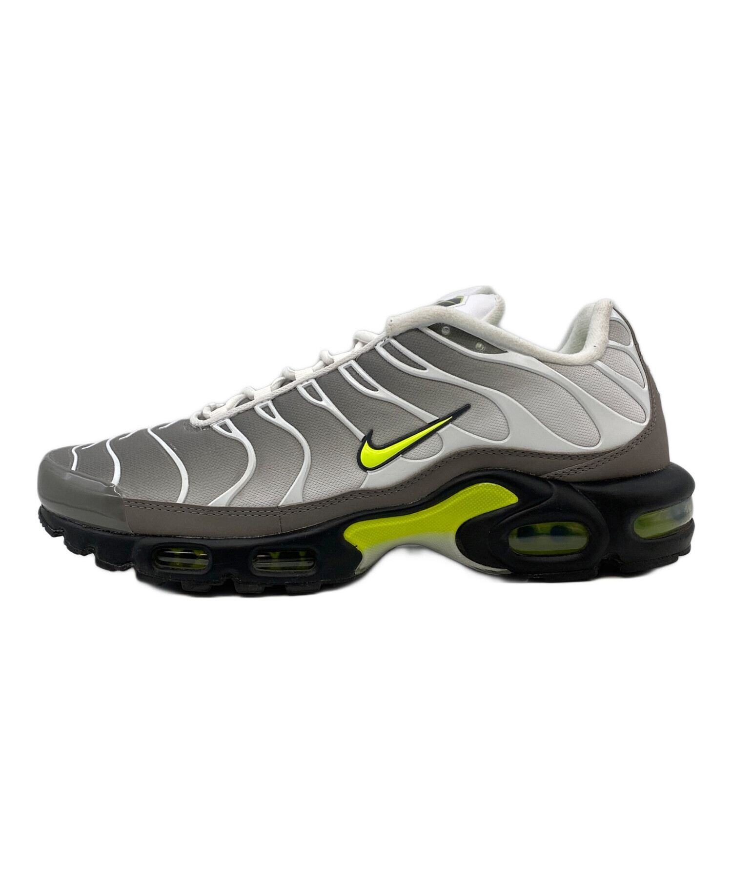 中古・古着通販】NIKE (ナイキ) AIR MAX PLUS グレー×イエロー サイズ 