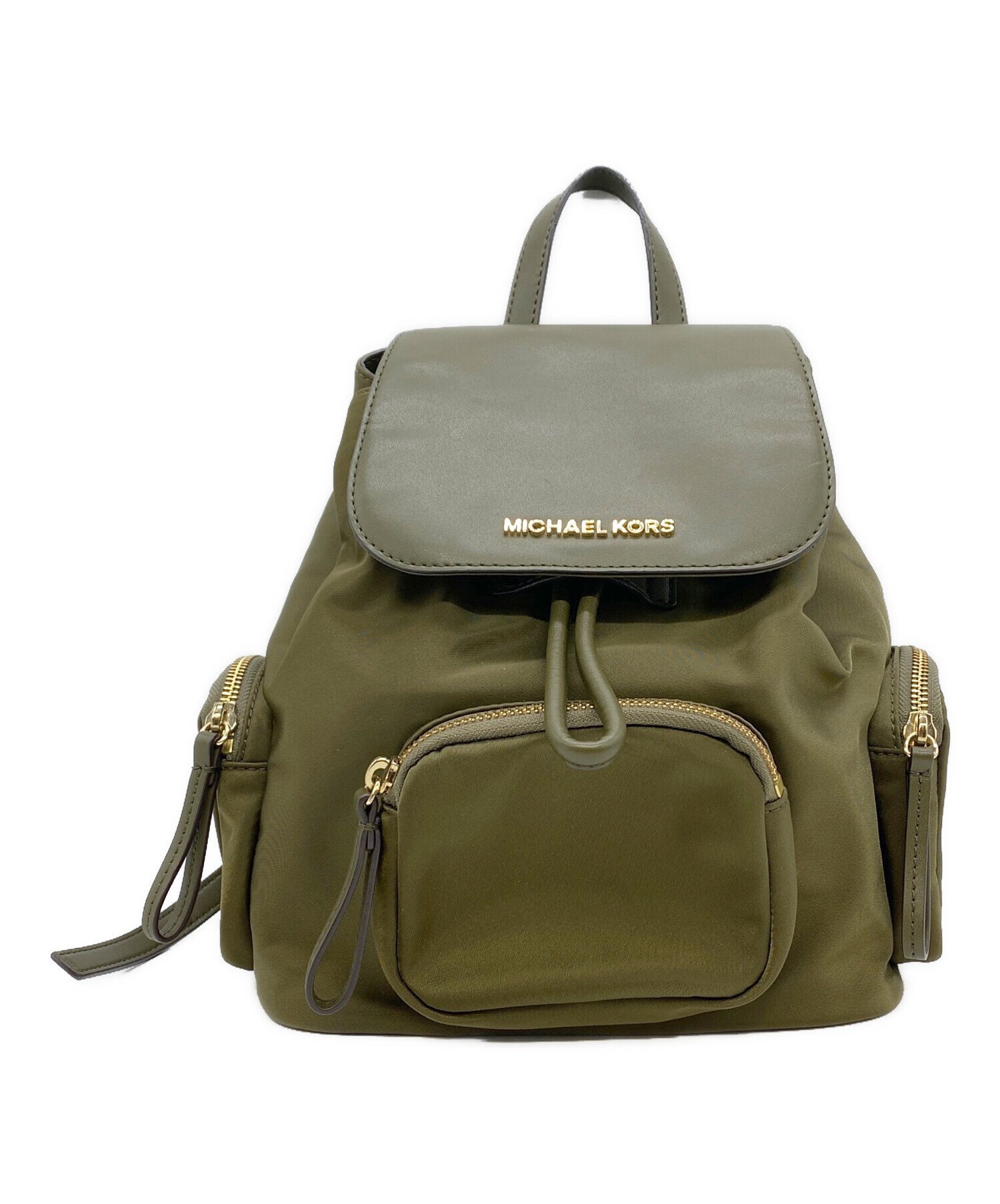【最終値下げ】MICHAEL KORS マイケルコース リュック グリーン系 中古・古着通販】MICHAEL KORS (マイケル・コース) リュック グリーン