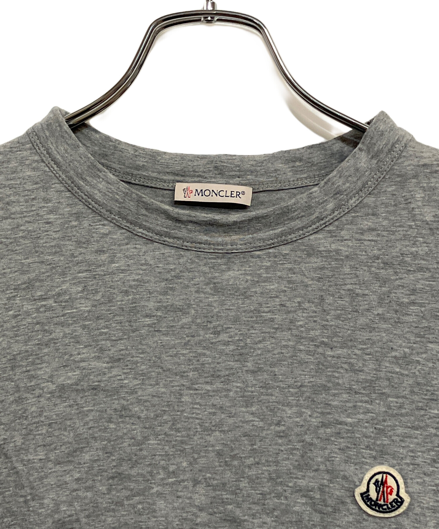 中古・古着通販】MONCLER (モンクレール) Tシャツ グレー サイズ:SIZE 