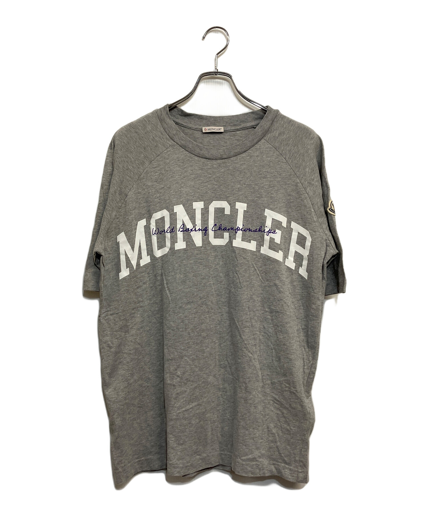 中古・古着通販】MONCLER (モンクレール) Tシャツ グレー サイズ:SIZE