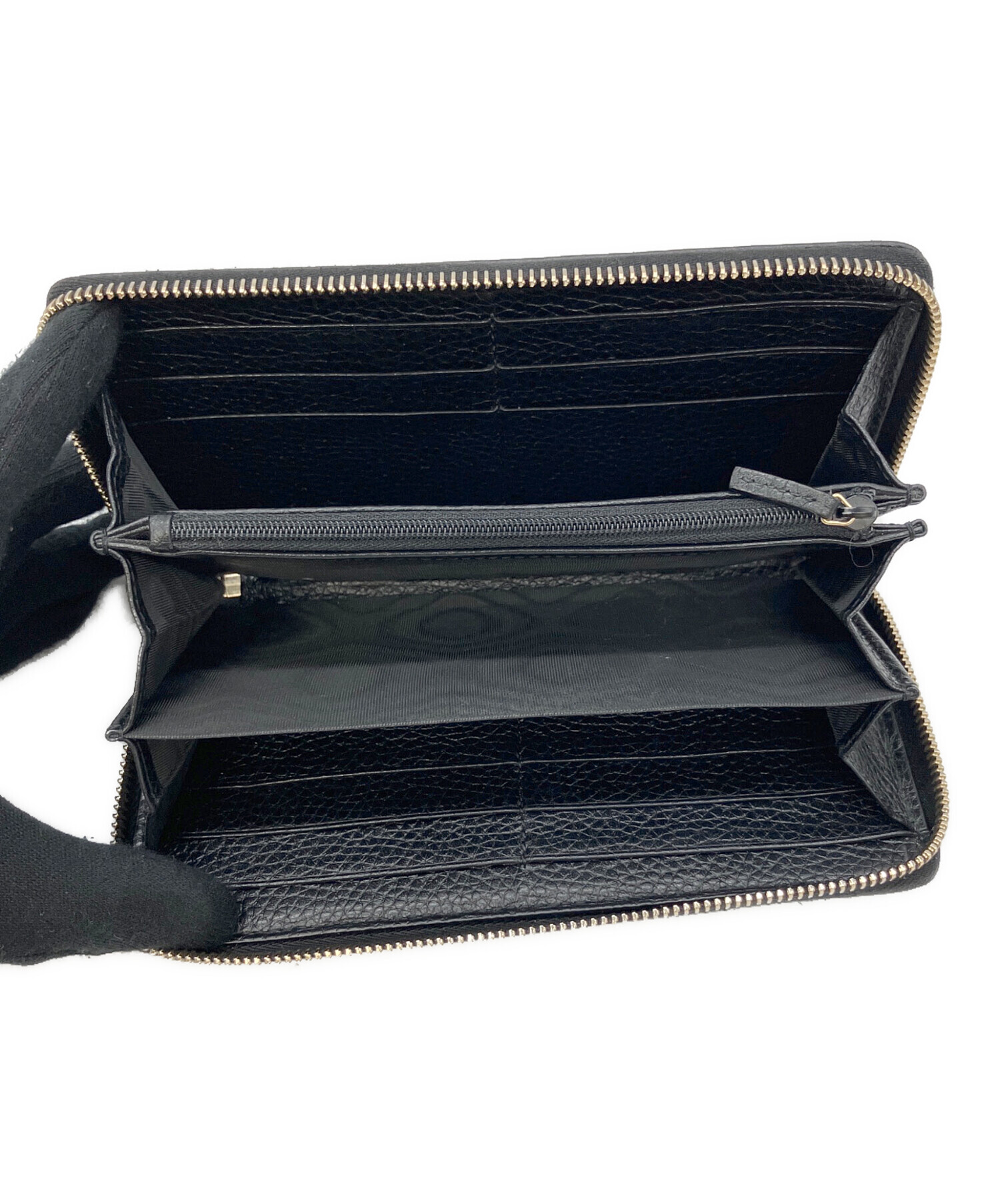 中古・古着通販】GUCCI (グッチ) 長財布 ブラック｜ブランド・古着通販