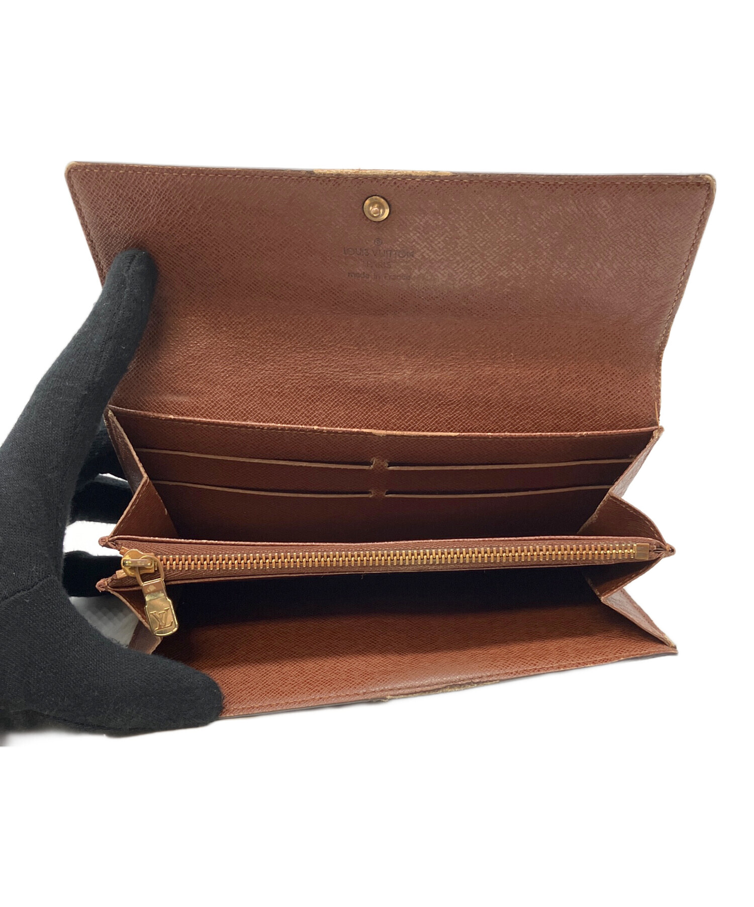 中古・古着通販】LOUIS VUITTON (ルイ ヴィトン) 長財布 ブラウン