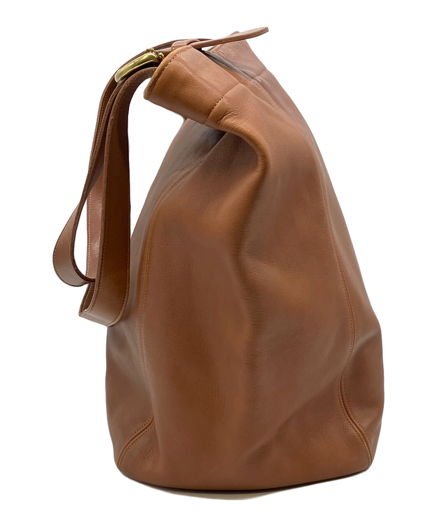 中古・古着通販】COACH (コーチ) レザートートバッグ ブラウン