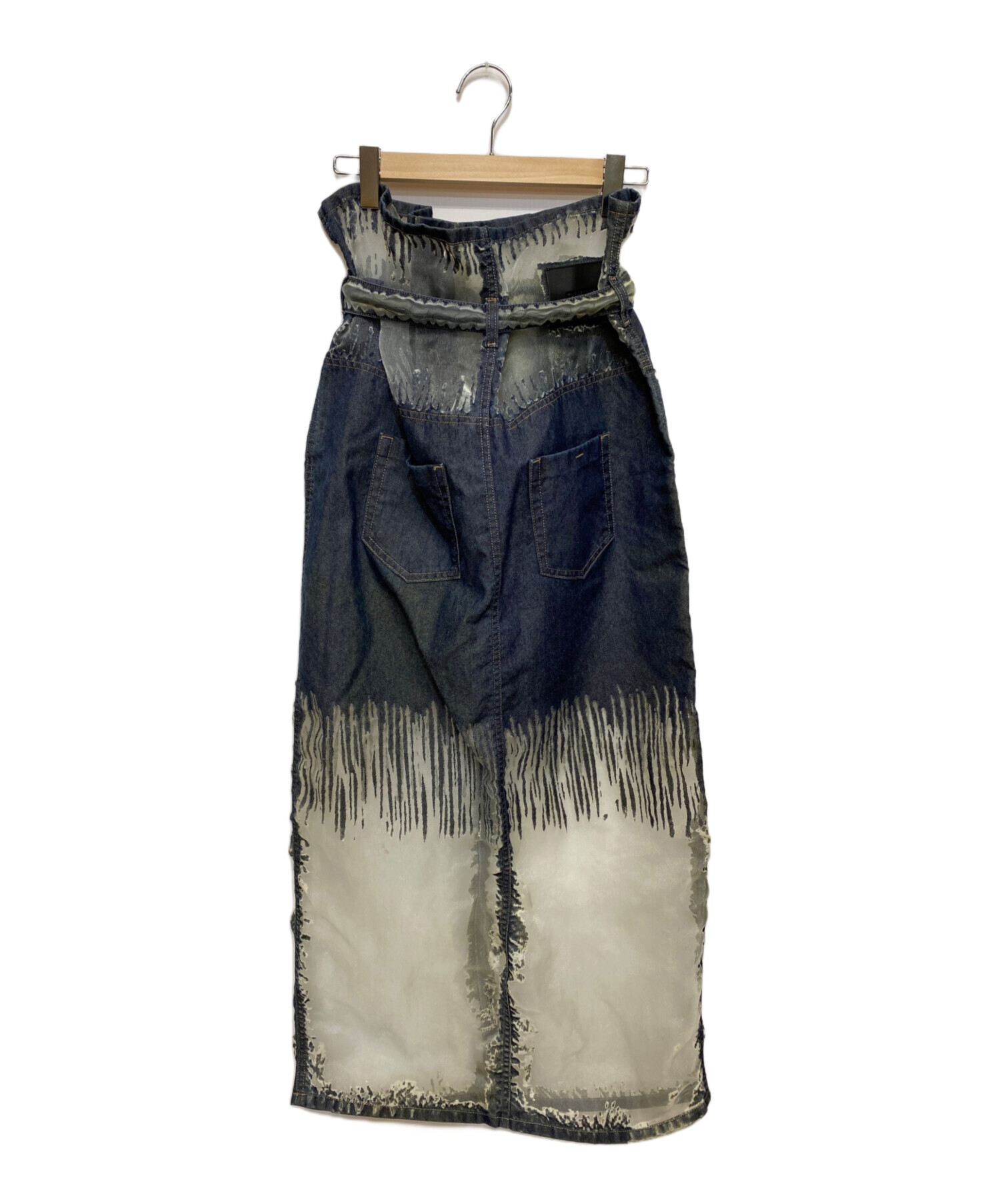 中古・古着通販】DIESEL (ディーゼル) デニム&シースルースカート